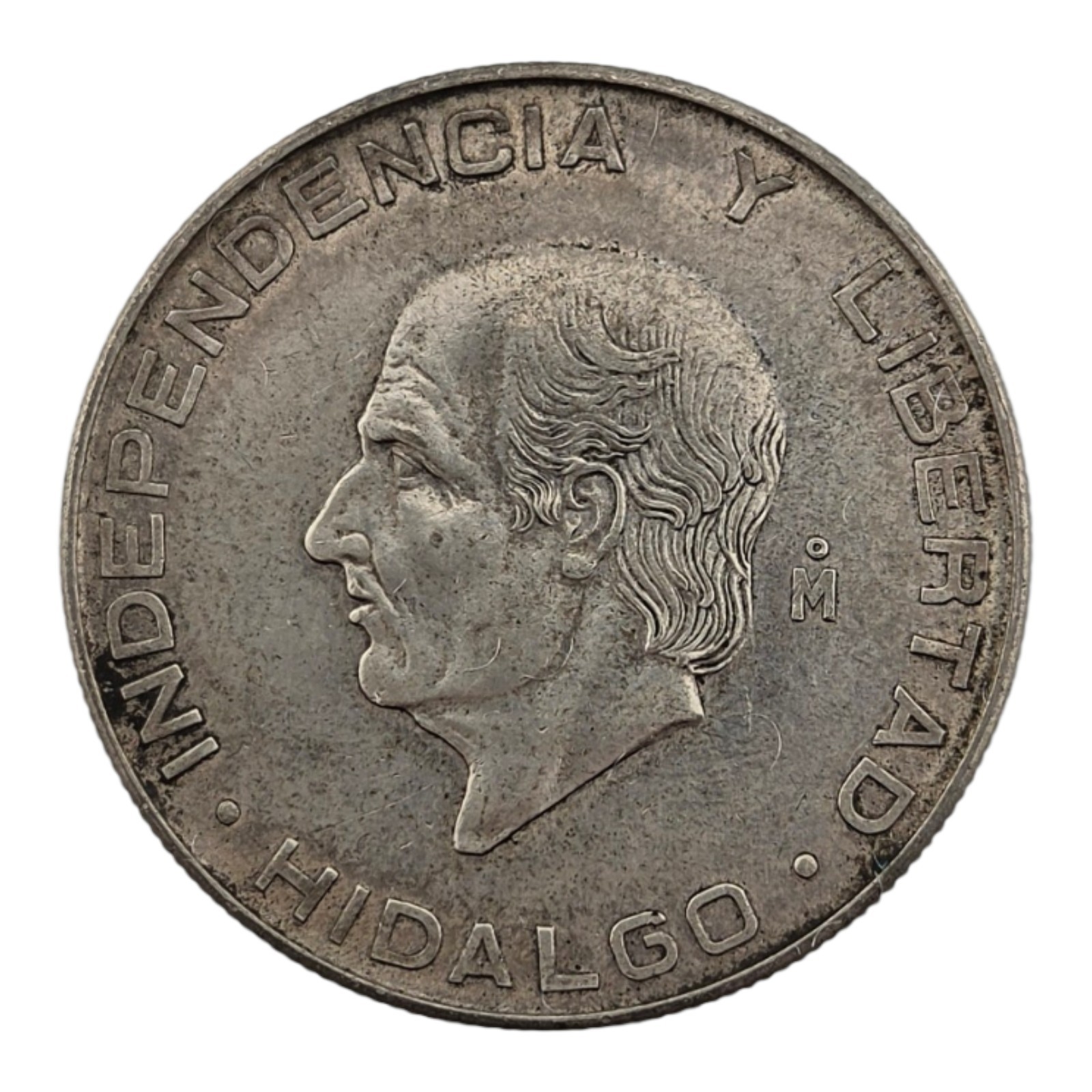 1955 Mexico 5 Peso World Silver Coin Hildalgo 720 Fine Silver Xf