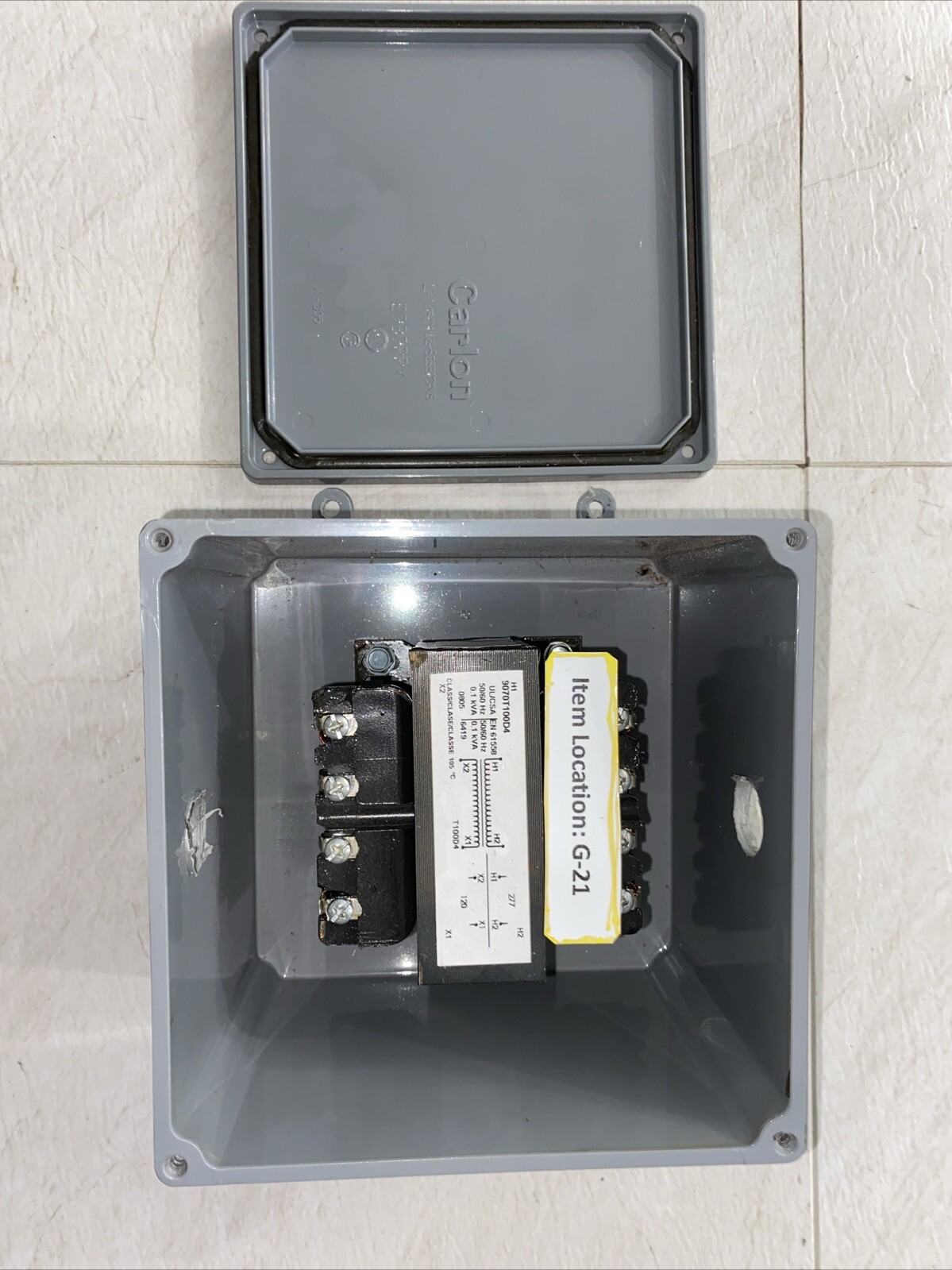 SQUARE D 9070T100D4 INDUSTRIAL CONTROL TRANSFORMER, 277V PRI, 120V SEC