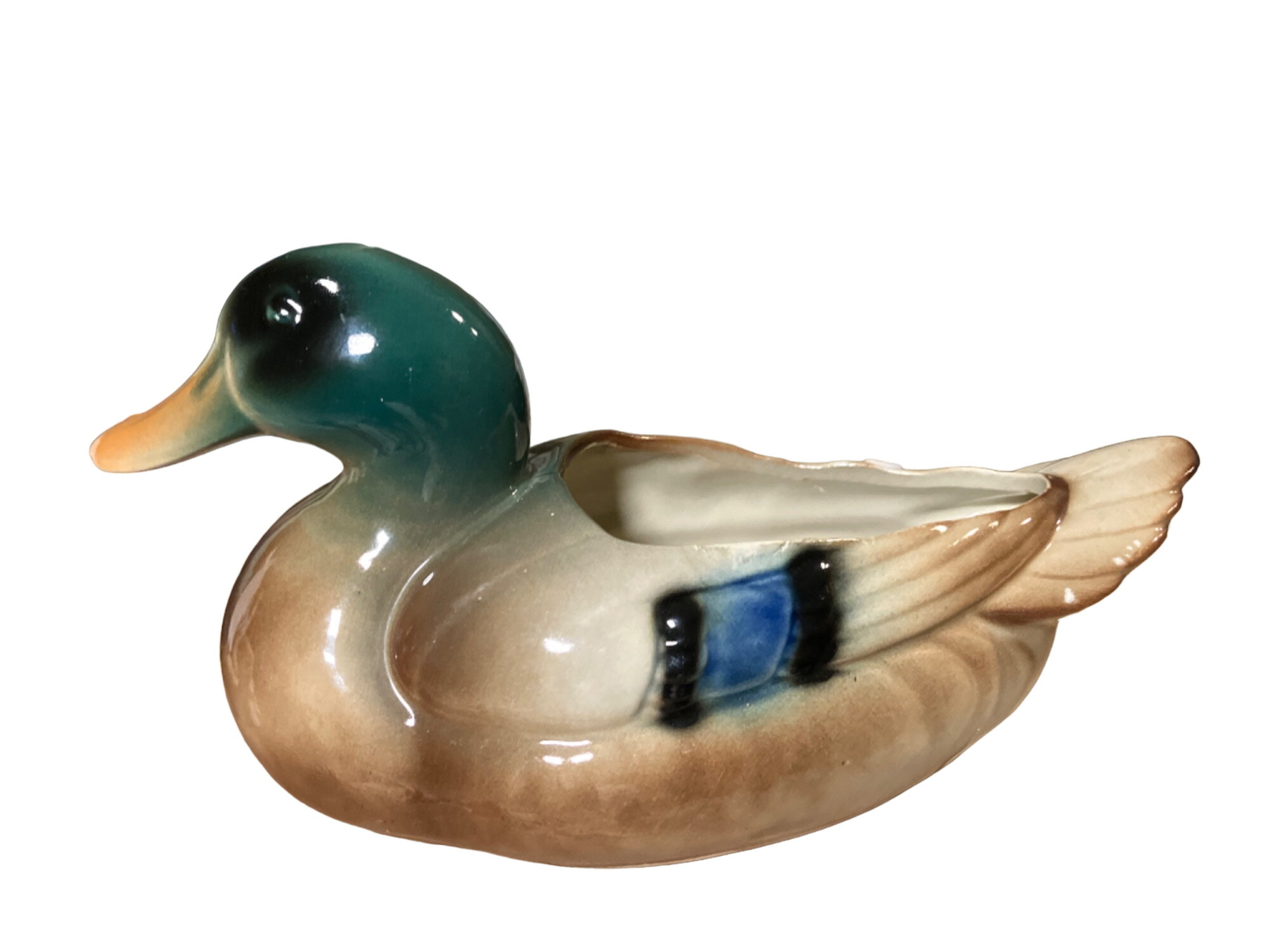 Painted Mallard Duck planter
