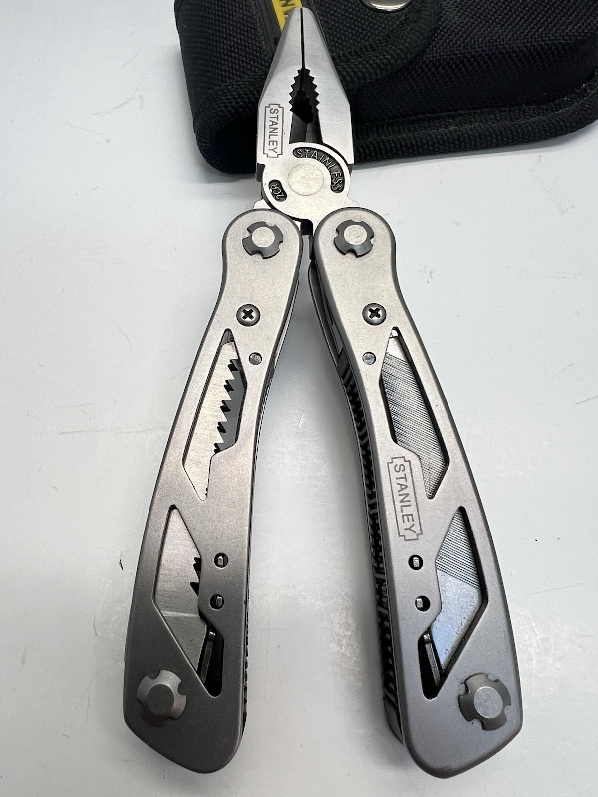 Stanley Multitool Stainless Knife Pliers 2CR With Sheath 9 Tool Functions