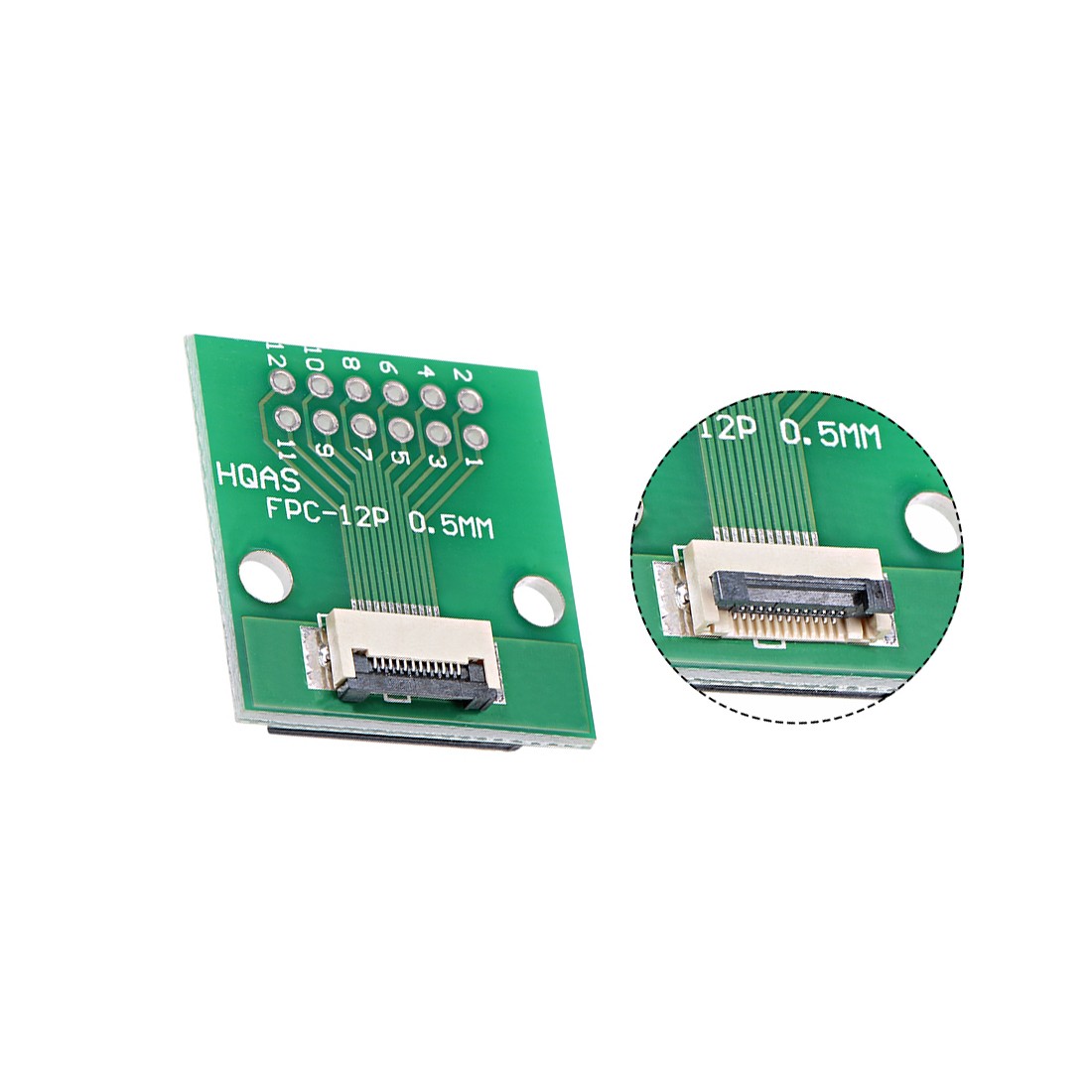 FFC FPC 12 Pin 0.5mm 1mm Pitch to DIP 2.0mm PCB Converter Extend Adapter,1pcs