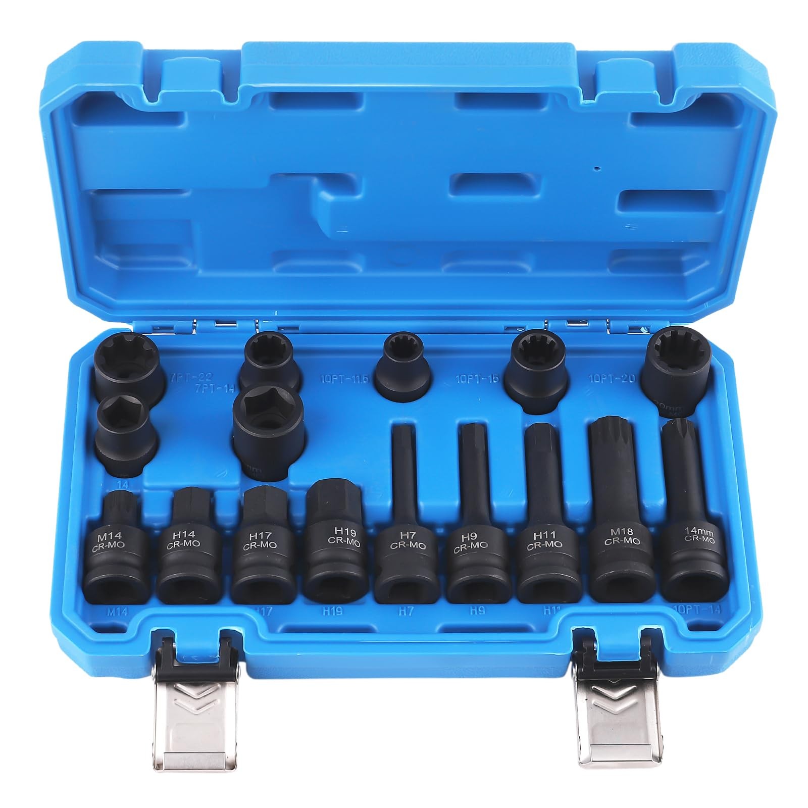 maXpeedingrods 16Pcs Impact Brake Caliper Socket Set, 1/2" Square Drive...