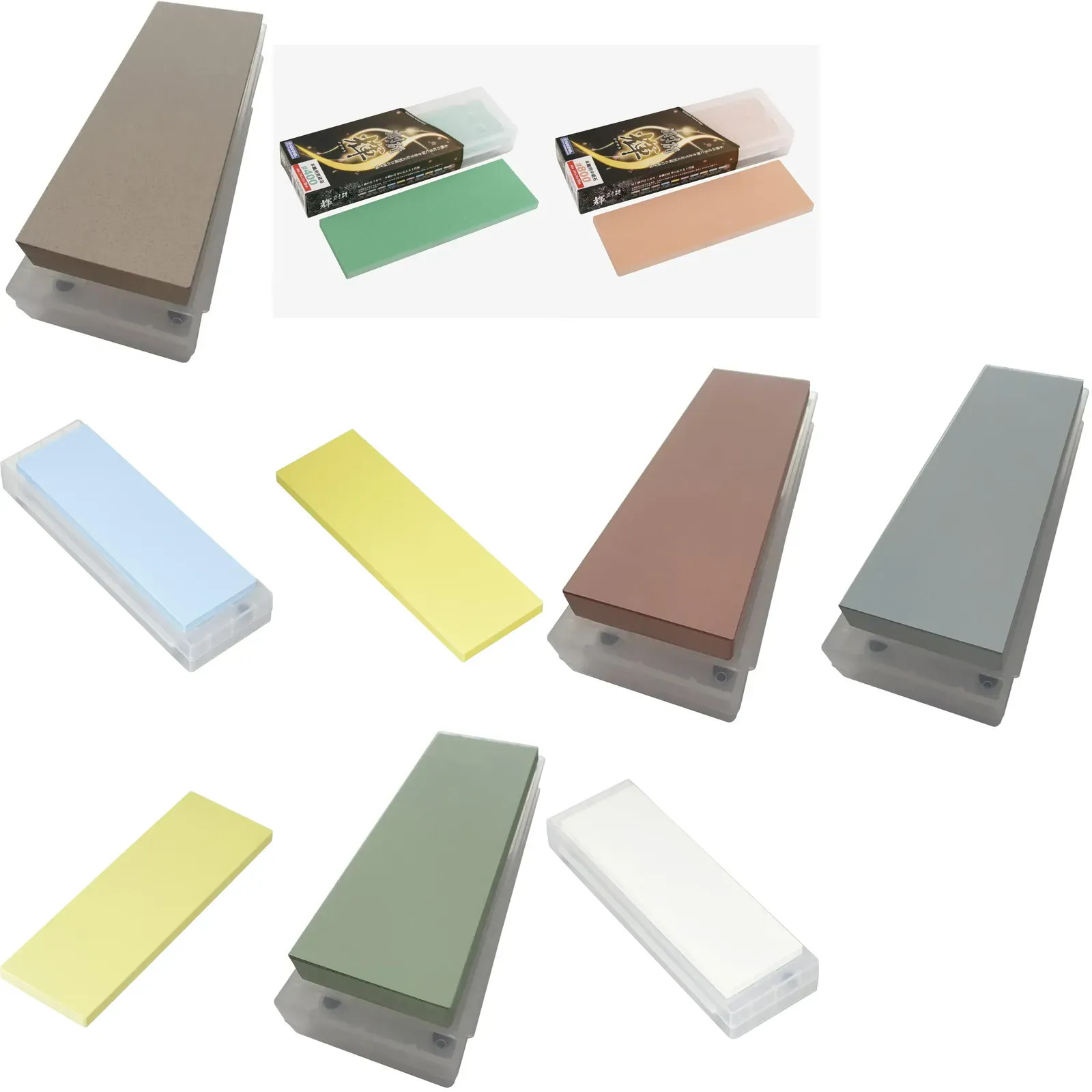 NANIWA Professional Sharpening Stone Goken Kagayaki #220-#12000 with Stand Japan