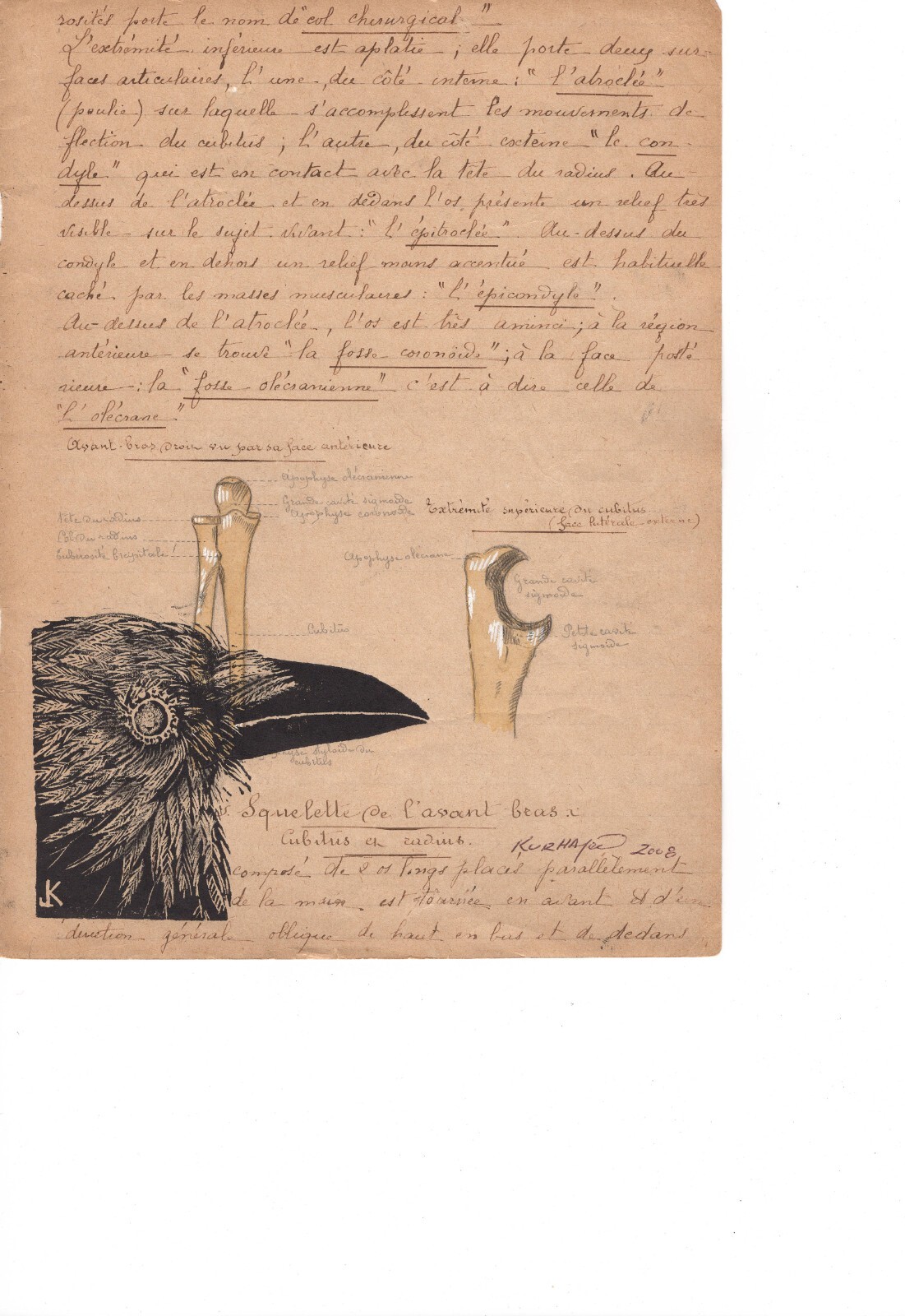 Joseph Kurhajec, Mixed Media on Paper, Signed Dated