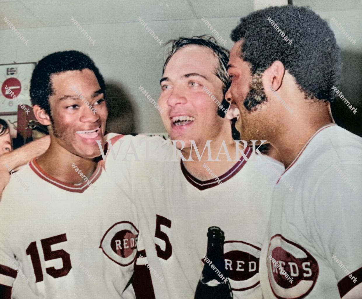 GR797 Johnny Bench - Foster MacRae Celebrate WS Win 8x10 16x20 Colorized Photo