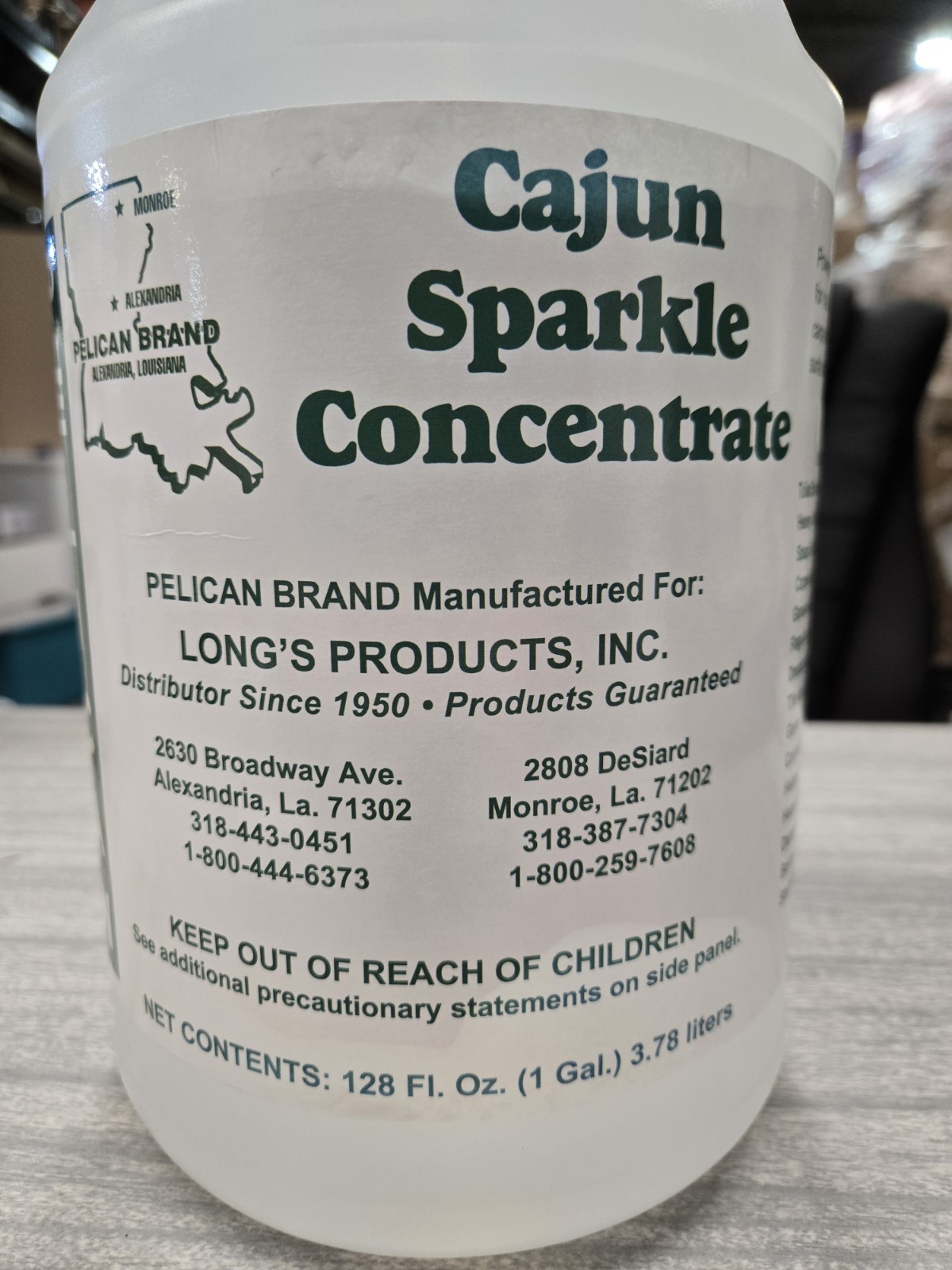 Cajun Sparkle Concentrate Cleaner- 1 Gallon