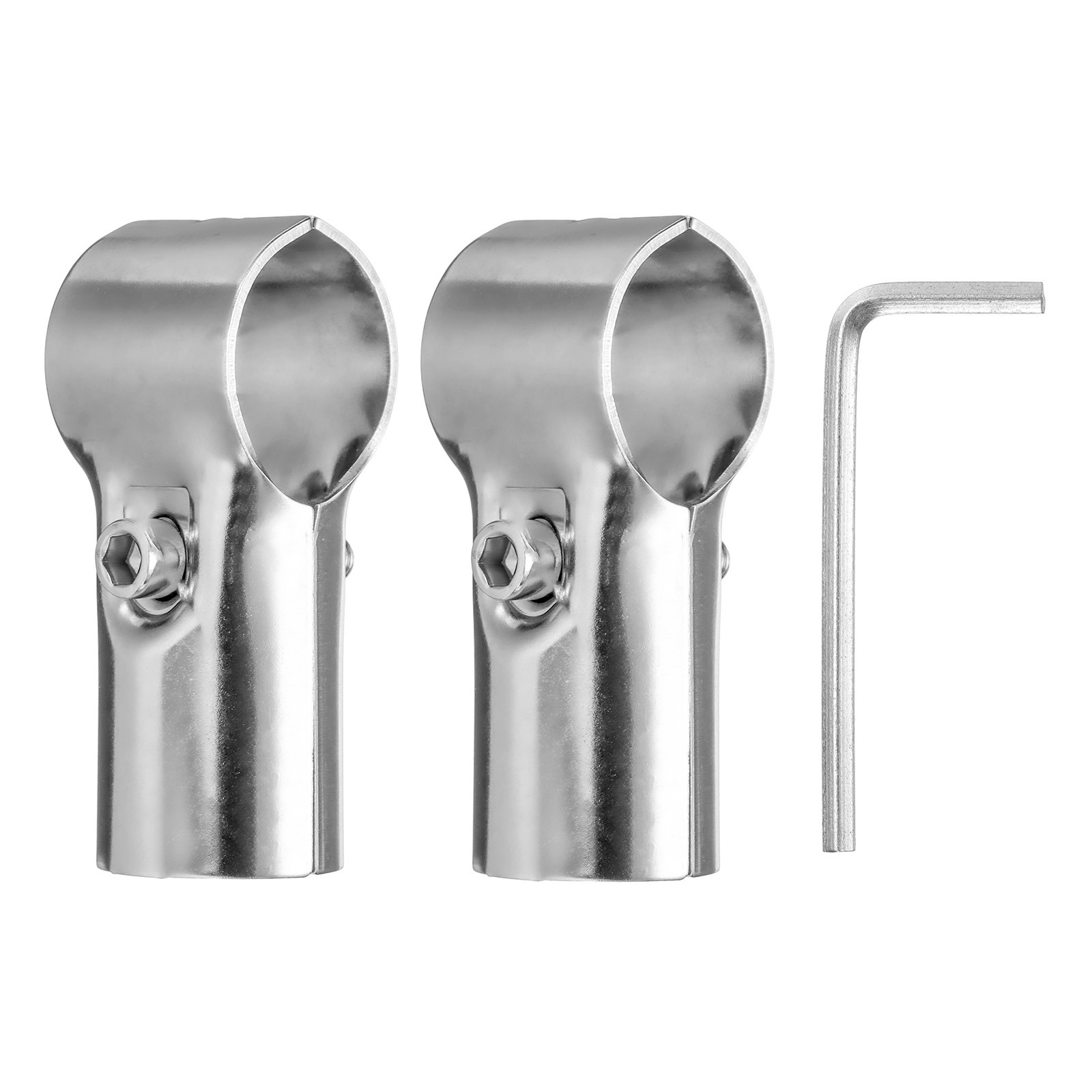 2Pcs 180 Degree Structural Pipe Connectors 1"/1.1" Fit Pipe Dia  2 Way