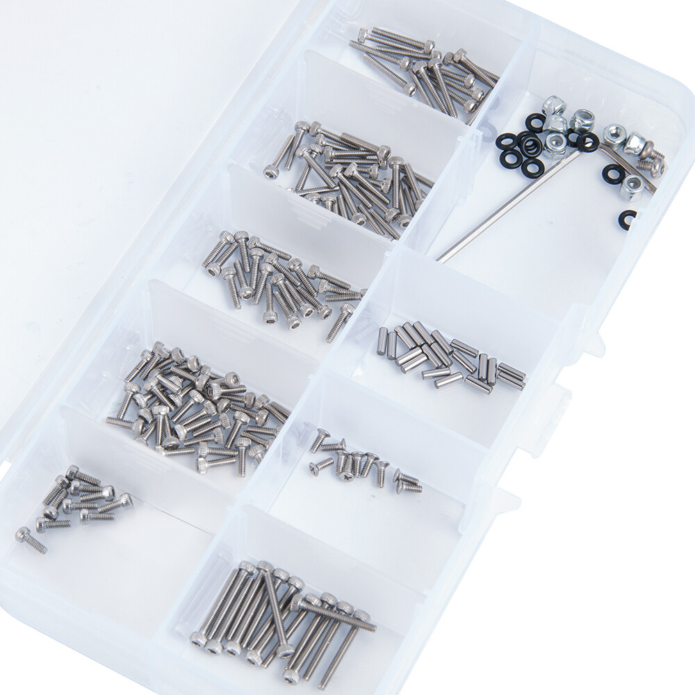 Replacement Repair Spare Parts 186Pcs Screws Pins Kit Nuts Set For 1/24 RC