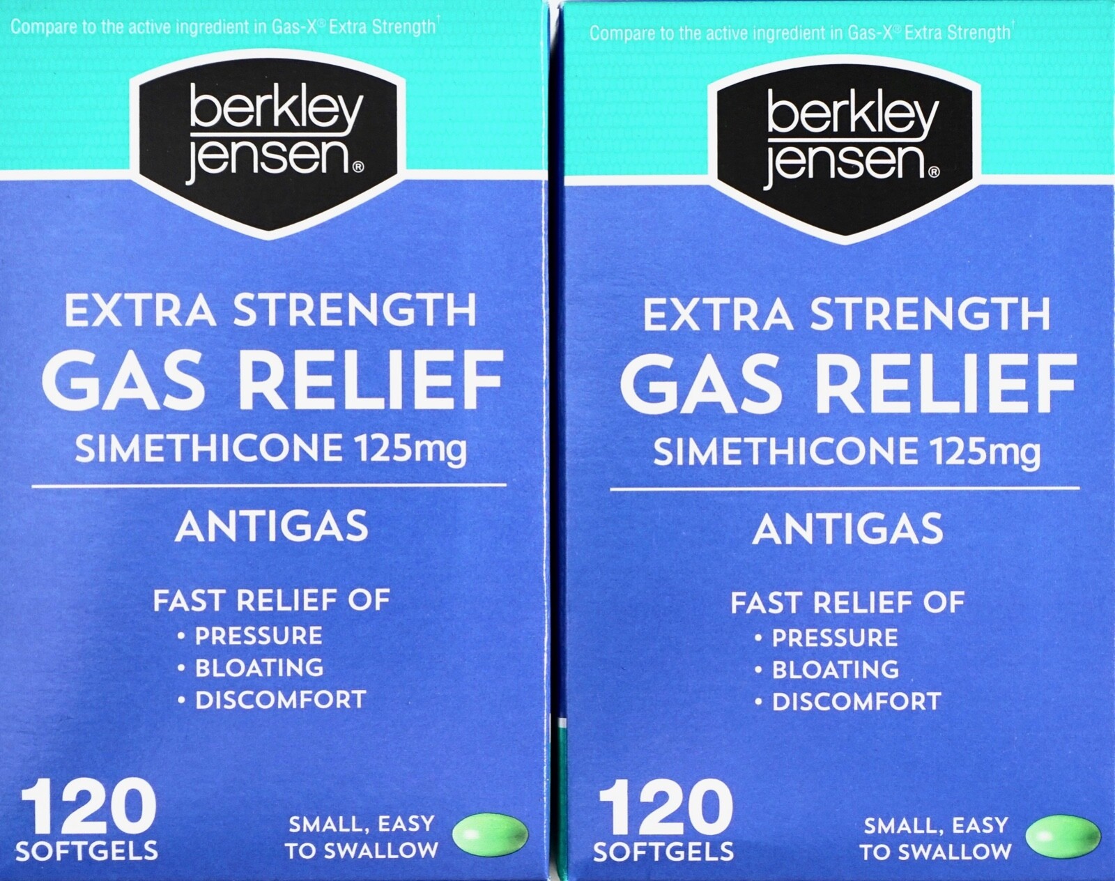 BJ's Extra Strength Gas Relief Simethicone 125mg Antigas, 120-240 Softgels
