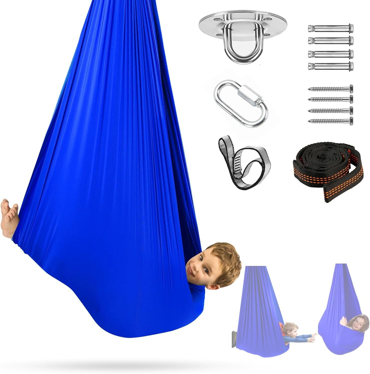 Satisure Sensory Swing, Therapy Swing for Kids & Adults, Cuddle Swing Indoor Out