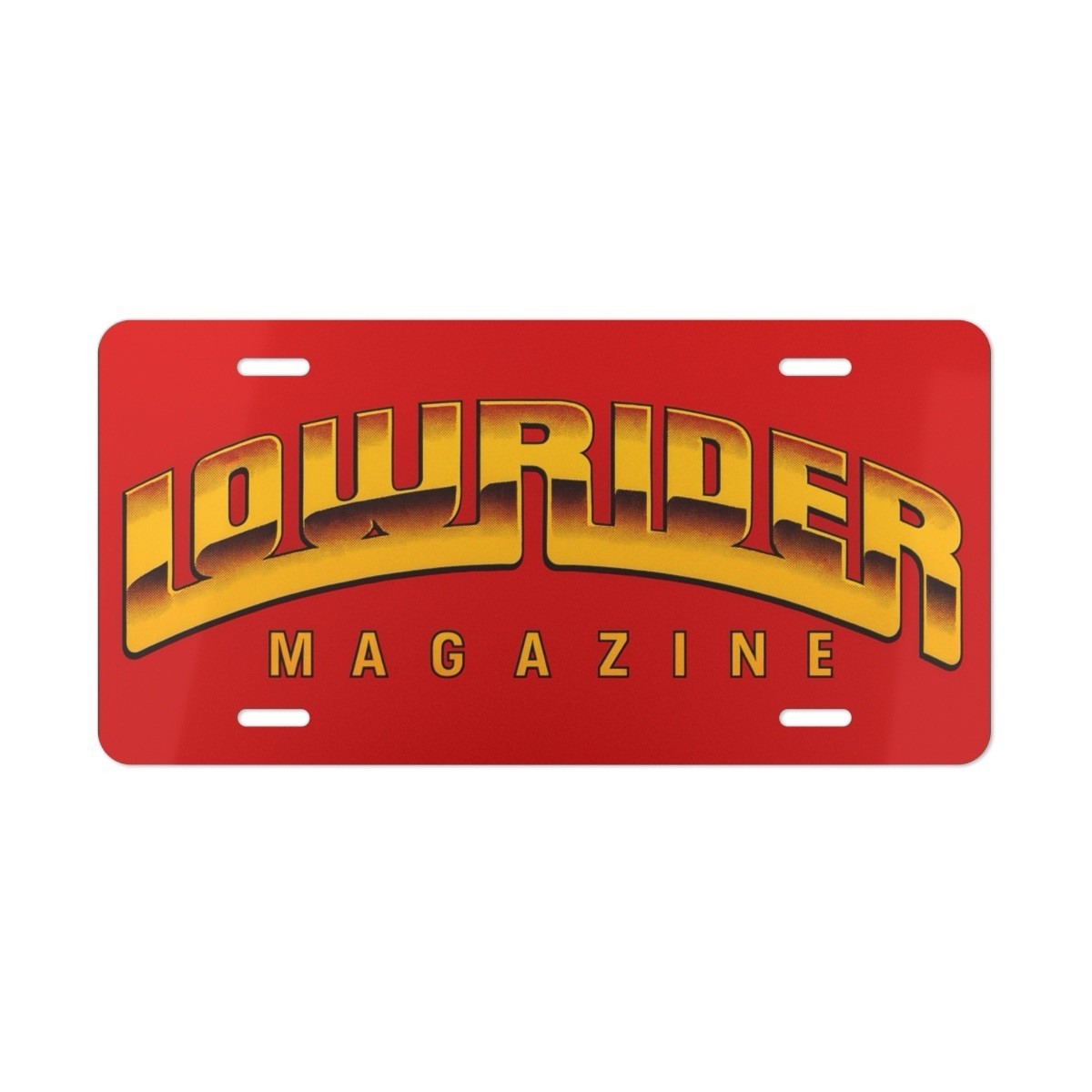 Lowrider Magazine Style License Plate 12x6 Aluminum Car Tag Classic Custom Chevy