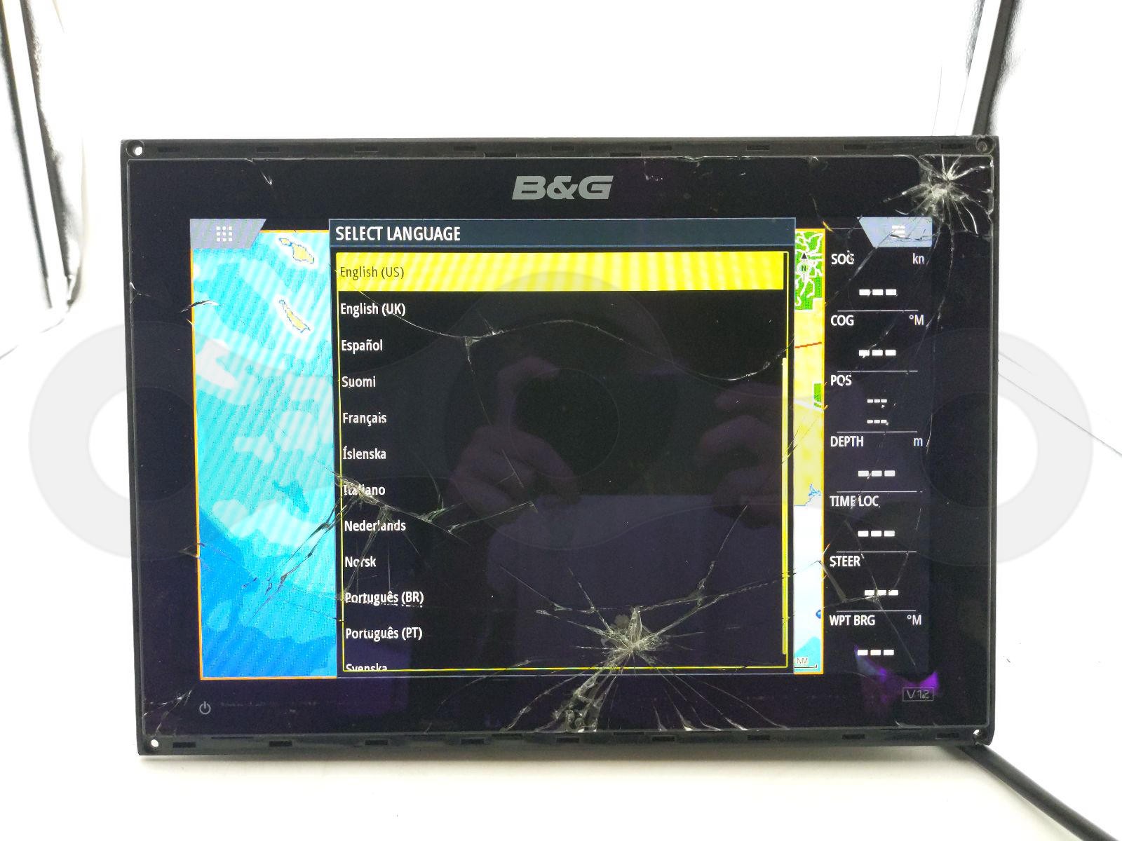 B&G VULCAN 12R BOAT FISHFINDER RADAR CHART PLOTTER HEAD UNIT DISPLAY SCREEN