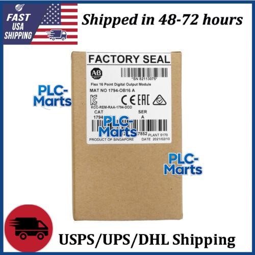 AB 1794-OB16 FLEX 16-Point Digital Output Module New Sealed PLC