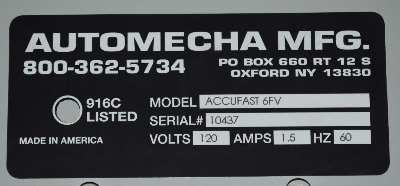 Automecha Accufast 6FV Variable Speed Conveyor