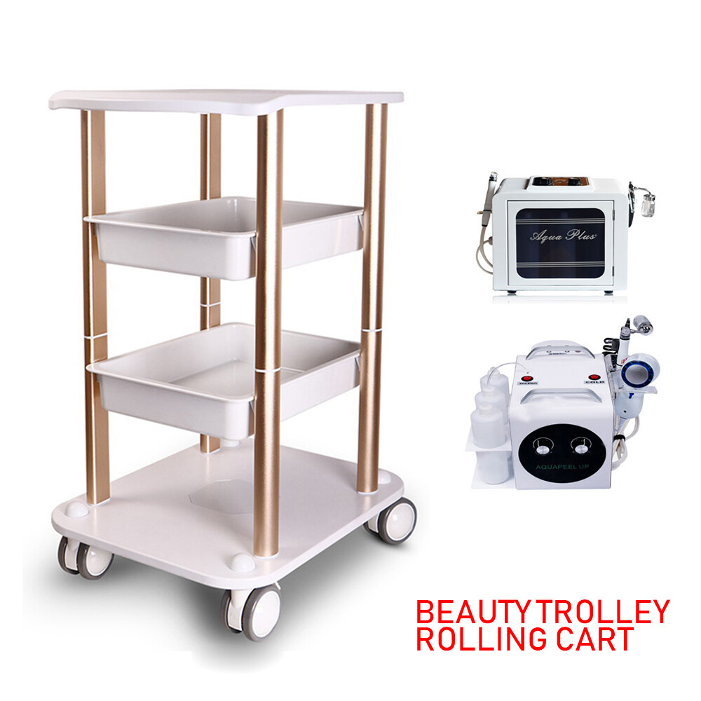 4-Layers Trolley Cart Stand Ultrasonic Cavitation RF Beauty Spa Salon Machine