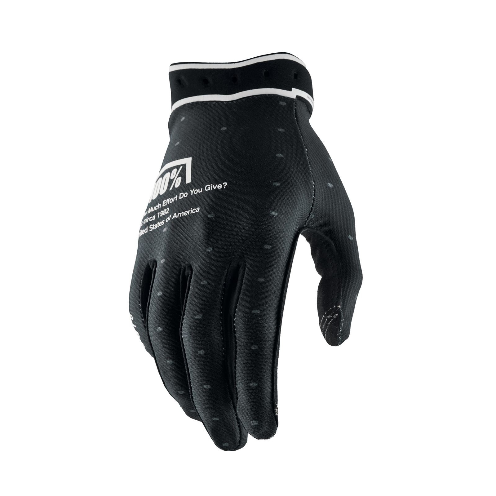 100% Ridefit 2 Gloves - Black - XL 10046-00004