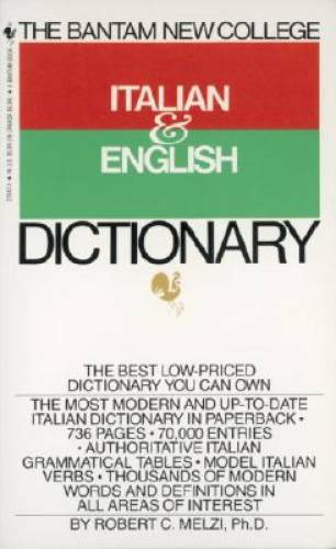 The Bantam New College Italian & English Dictionary - Paperback - ACCEPTABLE