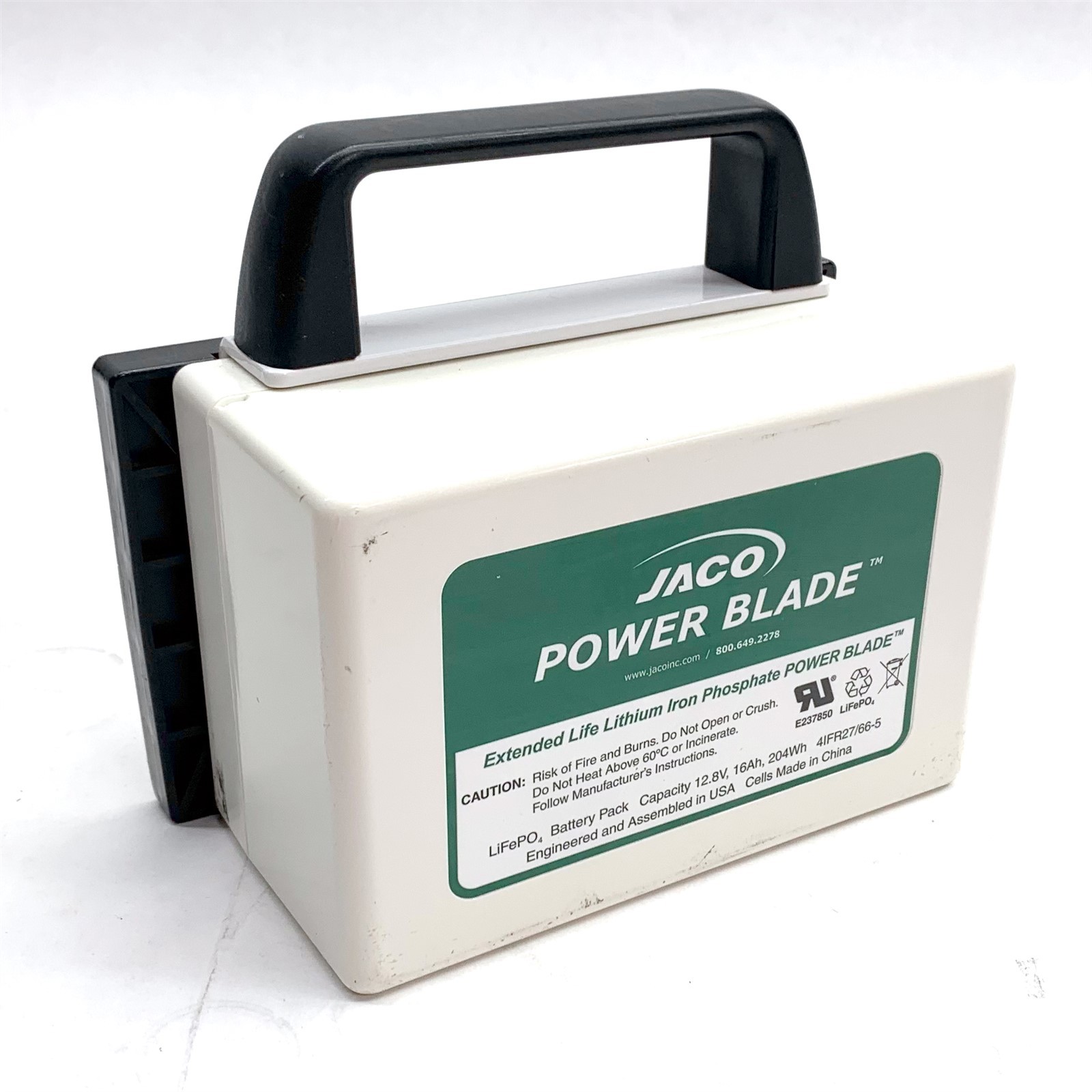 Jaco Power Blade LiFe Hot Swap 16Ah 204Wh Medical Cart Battery 51-3829 Degraded