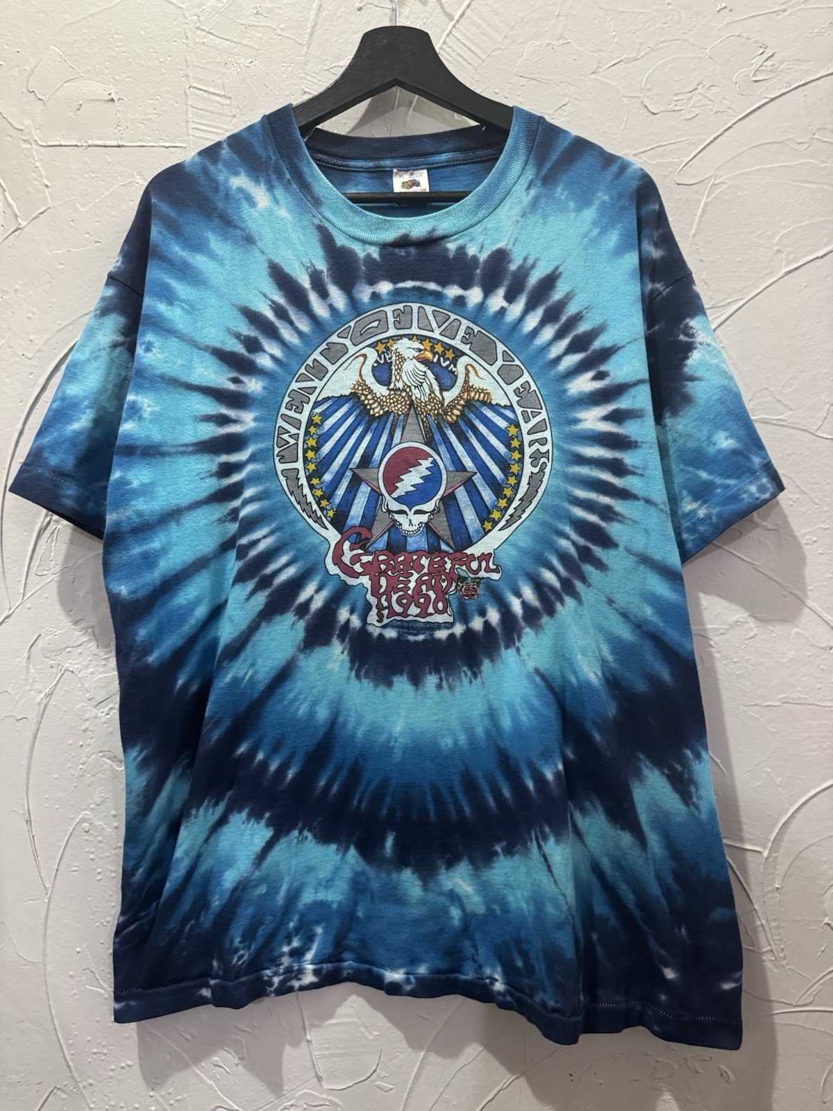 1990 Grateful Dead David Forslund 25 Years Of Dead TShirt XLarge