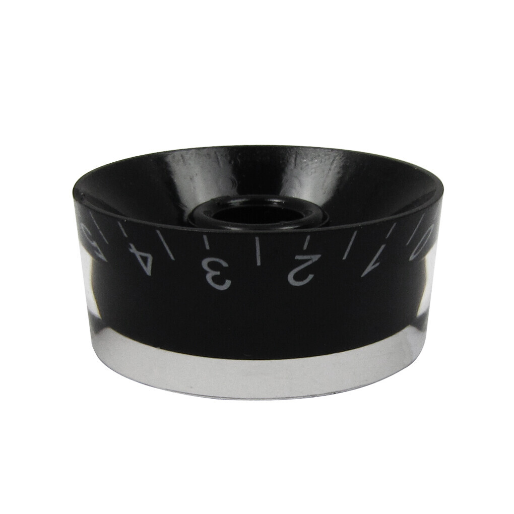 100PCS Volume Tone Control LP Guitar Speed Knobs Button Black & White Numbers