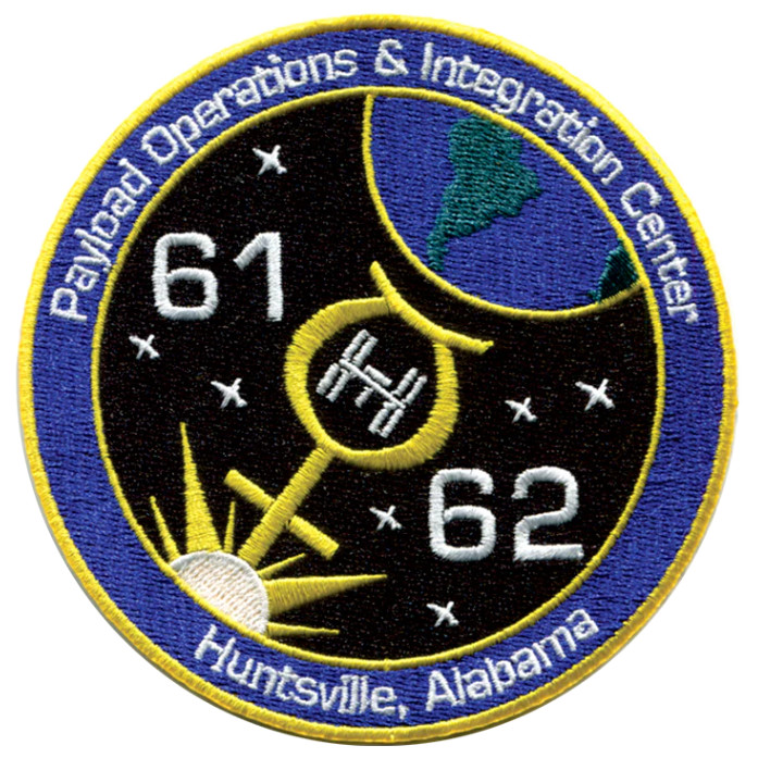 NASA Space Station Payload Operation 61/62 Embroidered Patch