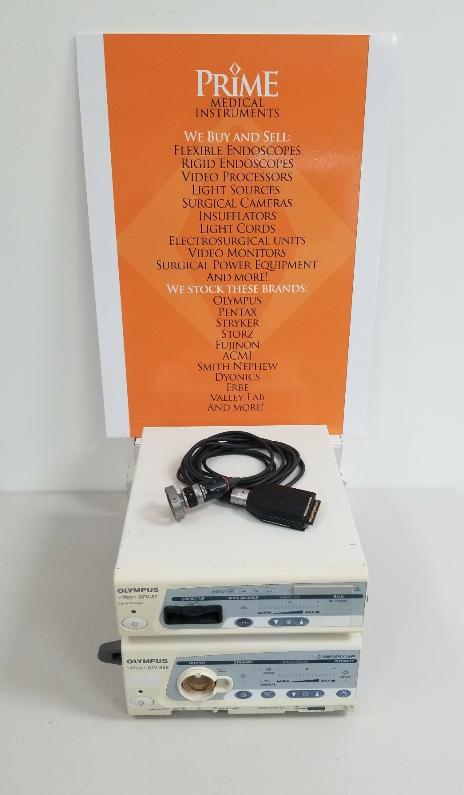 Olympus CLV-S40 Xenon Light Source, OTV-S7 Camera System Console and Camera Head