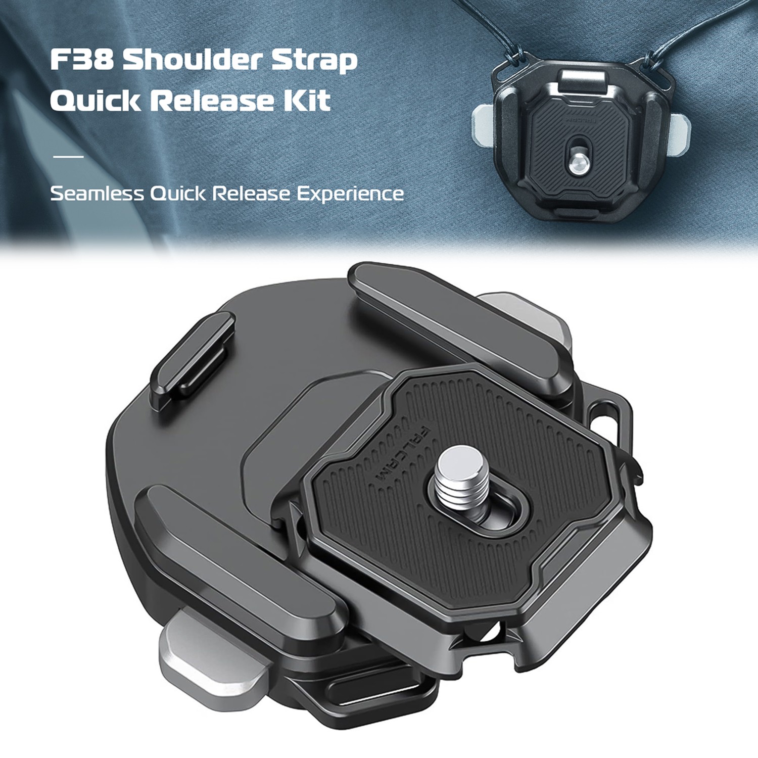FALCAM F38 Camera Strap Quick Release Clamp Base & Plate Full Set Camera Mount