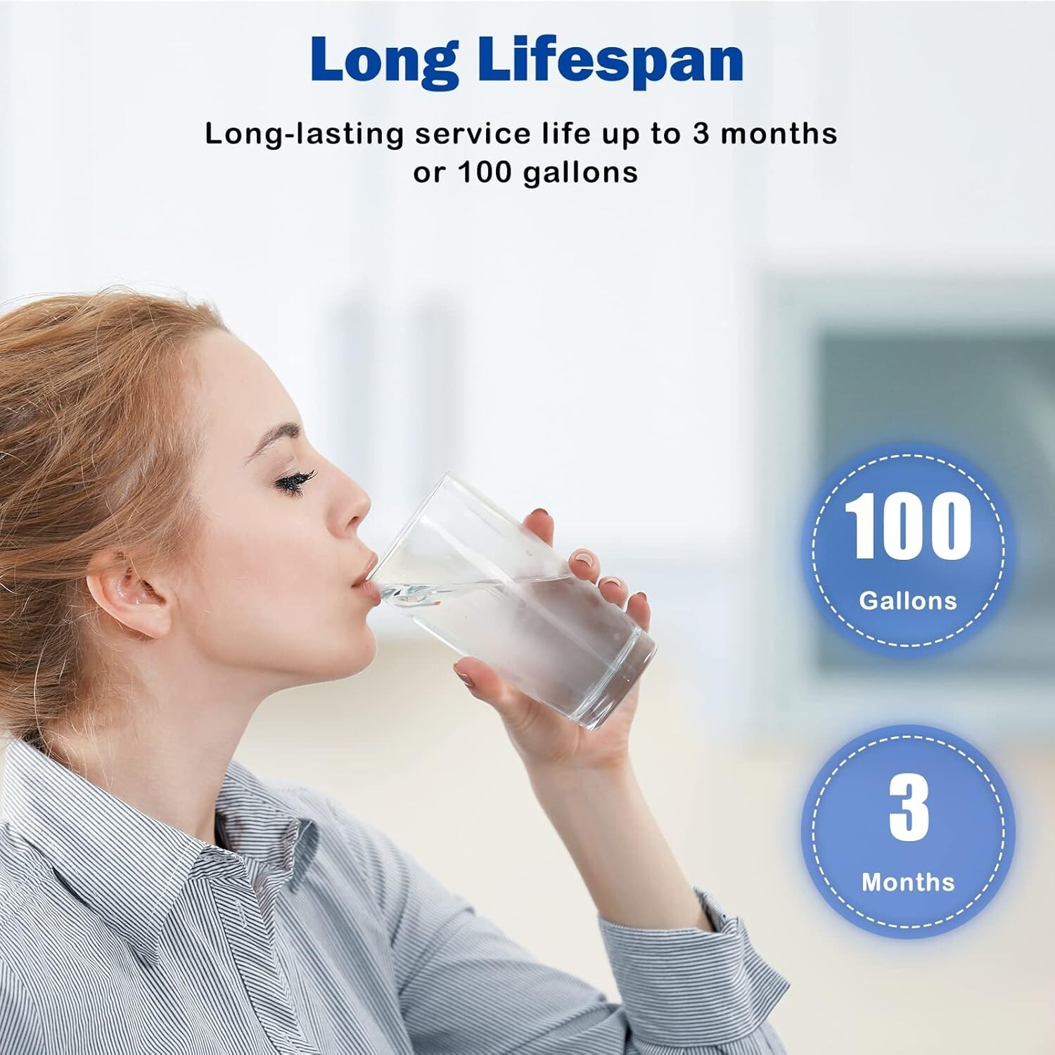 6-Pack RF-9999 Faucet Mount Water Filter Replacement, Reduce 99% impurities, NSF