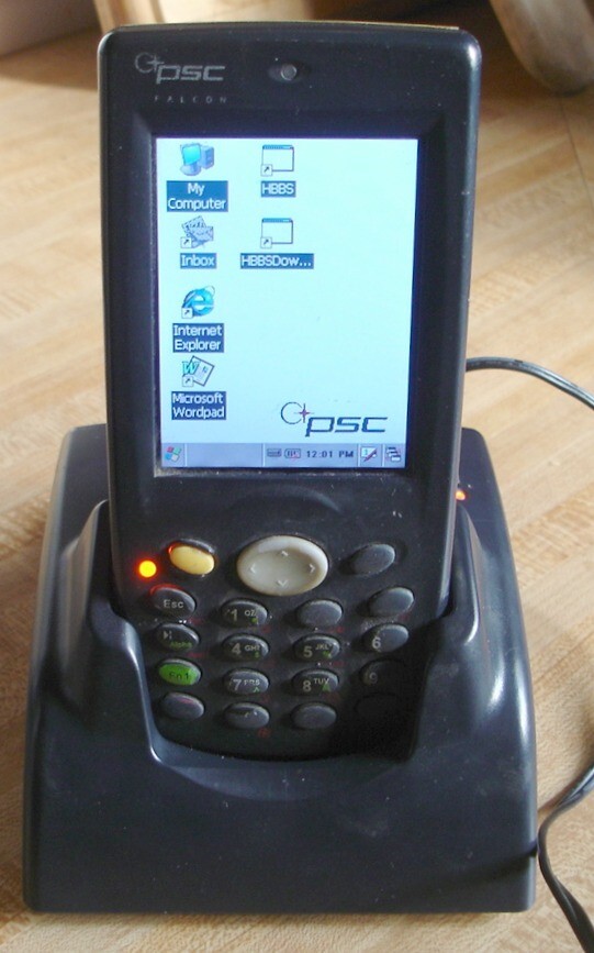 PSC Falcon 4220 Barcode Scanner PDA w/ Dock & Modem, for parts