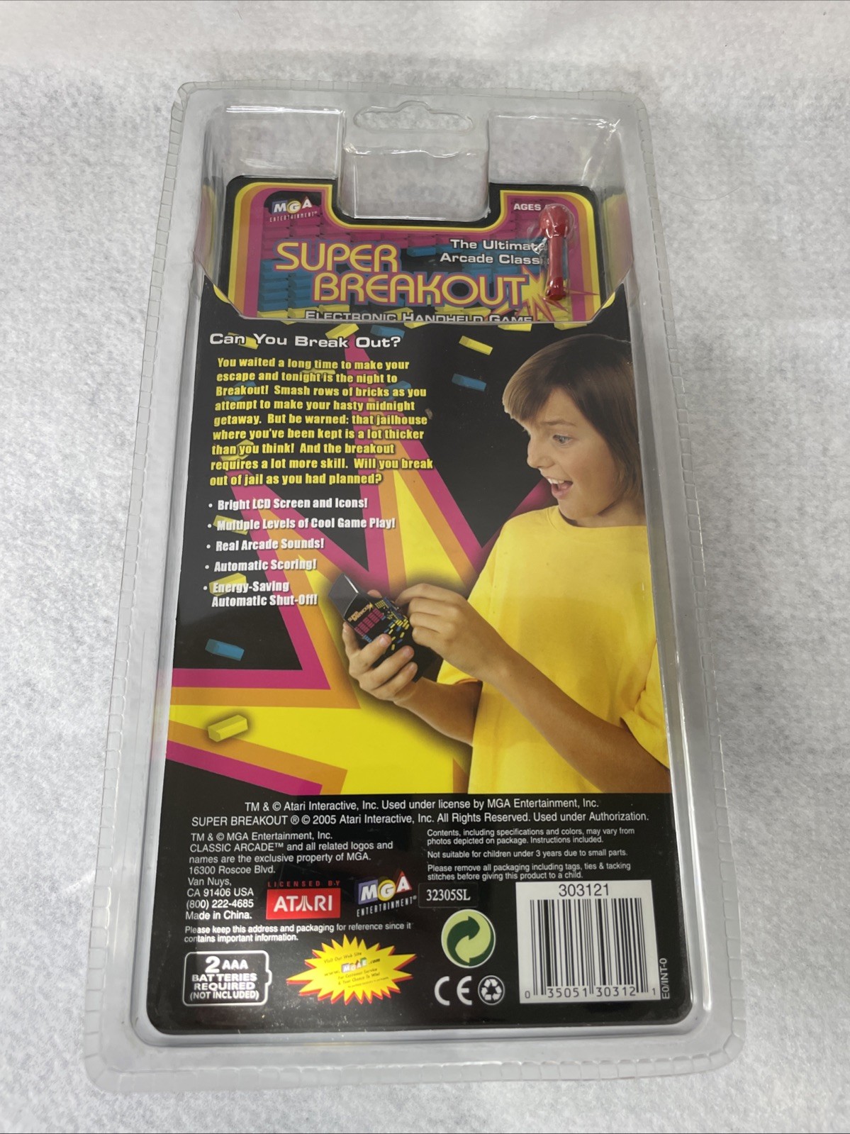 Super Breakout Electronic Handheld Game by MGA Entertainment