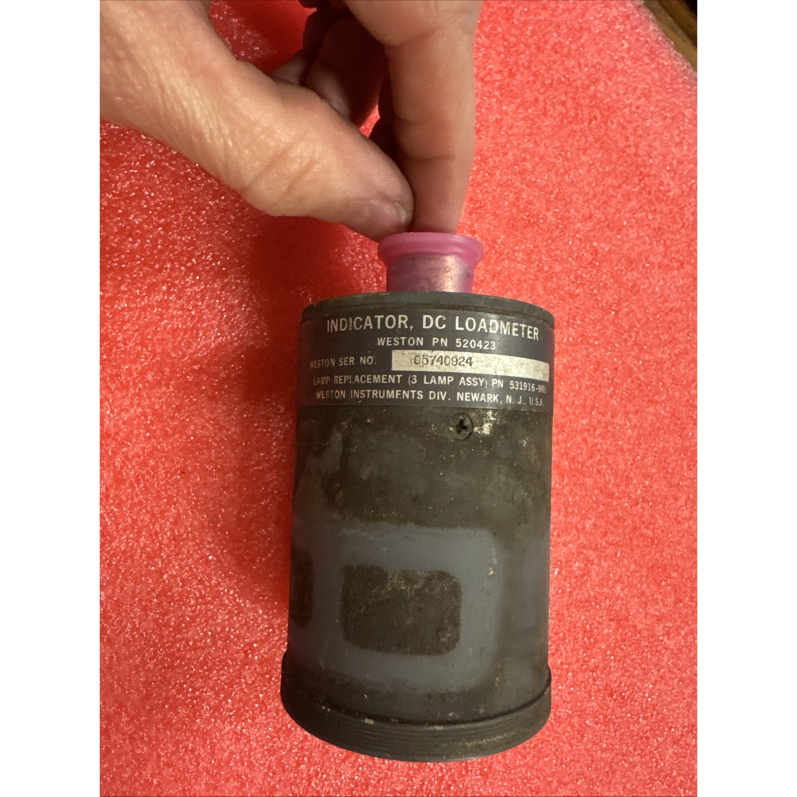 Douglas DC-10 DC Loadmeter Indicator Weston PN 520423 yb1