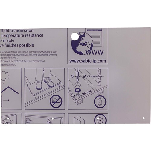 FWE FWE70110 Large Lexan® Door W/ Holes