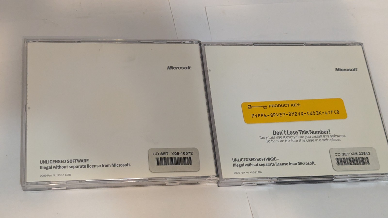 Microsoft Office XP Professional Edition 2003 X08-16572 WIN32 & Office Pro VG+