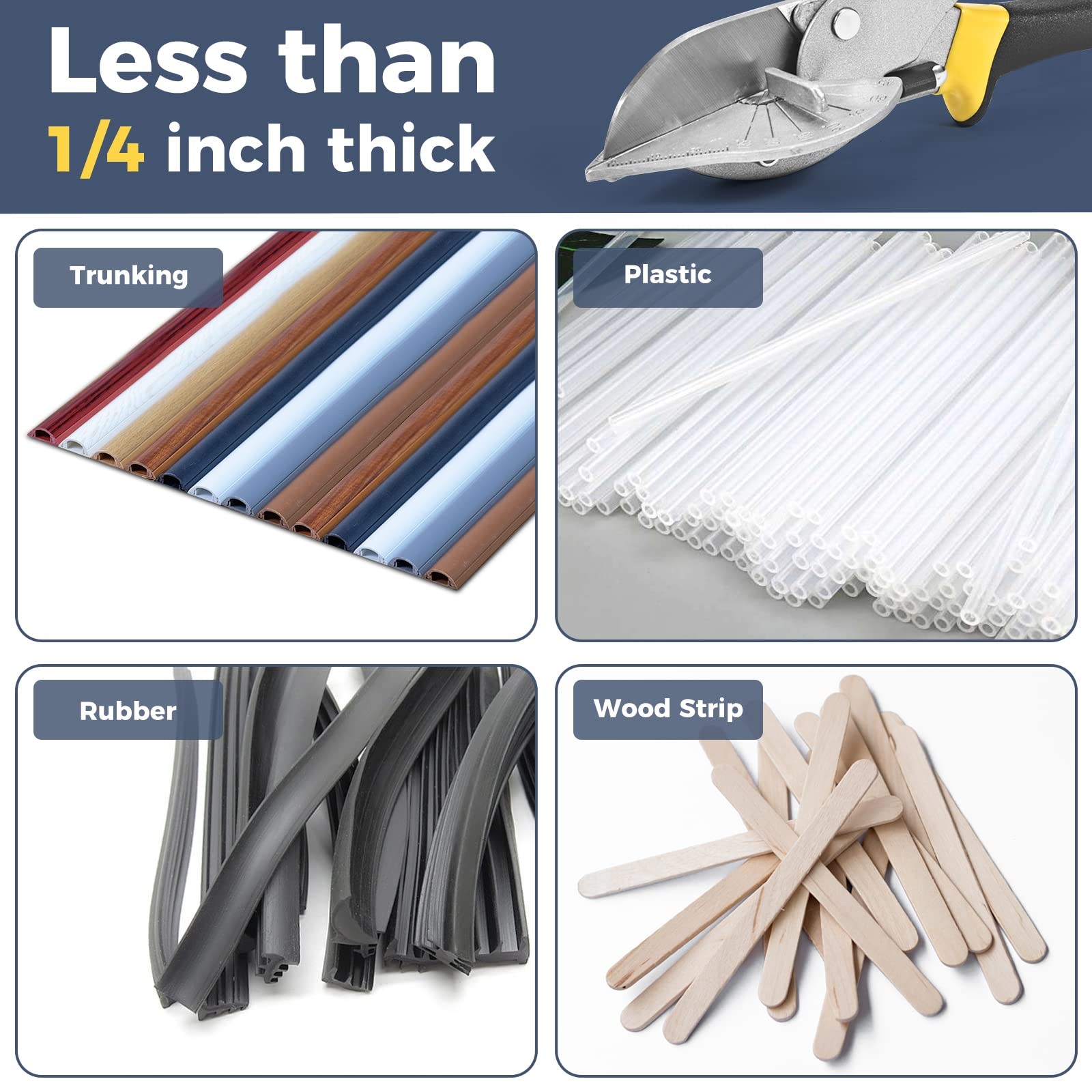 Miter Shears，Sharp Multi Angle Scissors, Adjustable From 45 ° to 135 ° Quarter