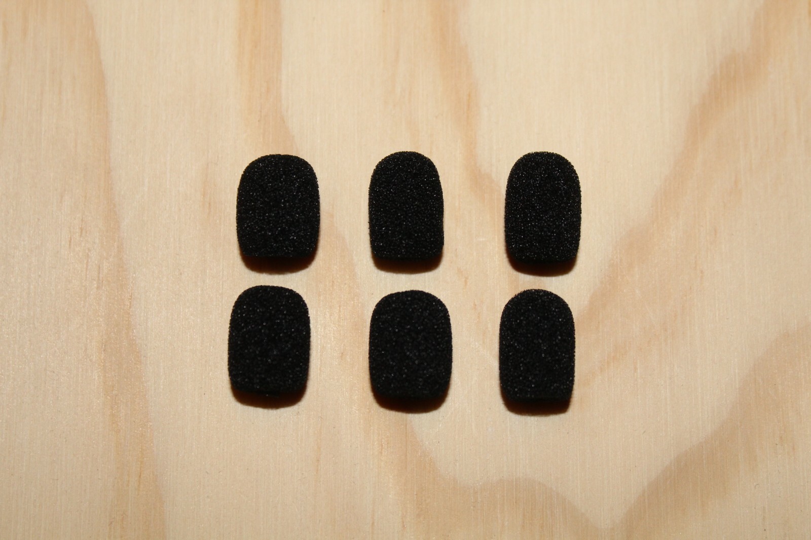 6 PCS Mini Black Foam Cover Windscreen Windshield for Headset Lapel Microphones
