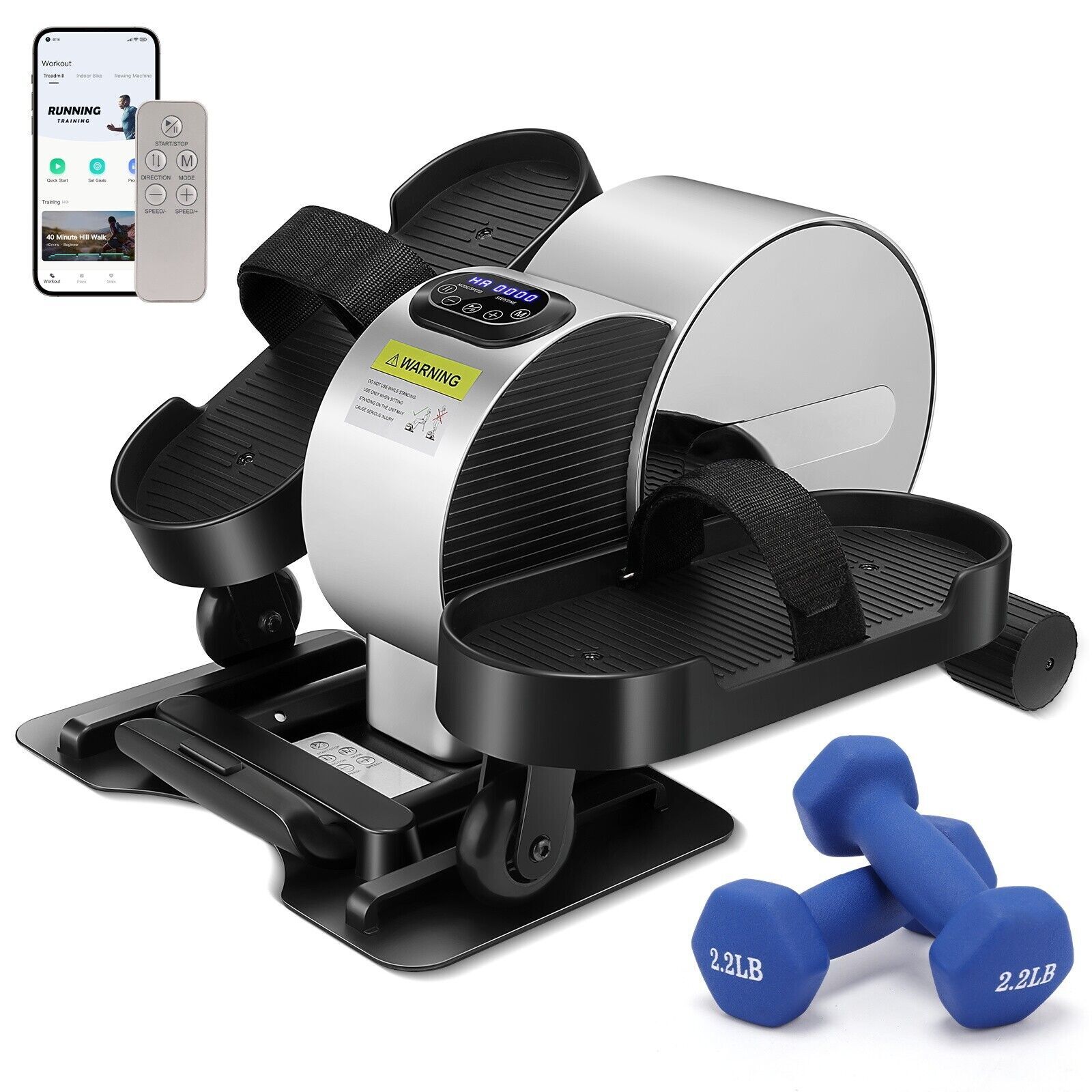 Under Desk Elliptical Machine,Electric Leg Exerciser While Sitting for Seniors\*