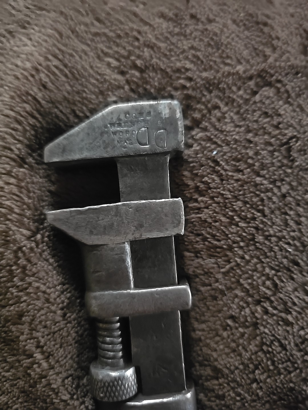 CQES 9" DD Vintage Adjustable Wrench Plus Extra Unbranded Adjustable Wrench