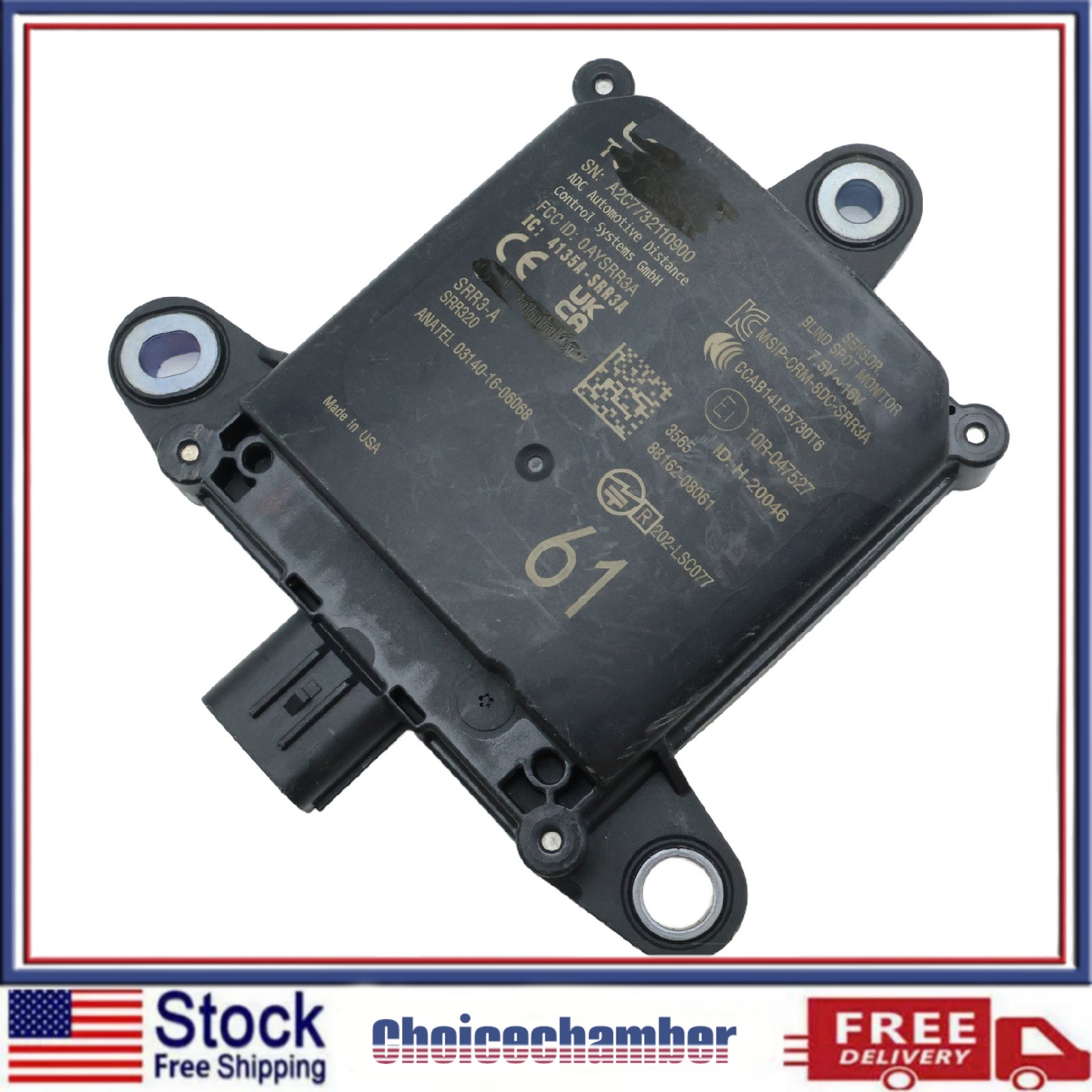 88162-08061 For 2024-25 Toyota Sienna Rear Blind Spot Monitor Radar Sensor