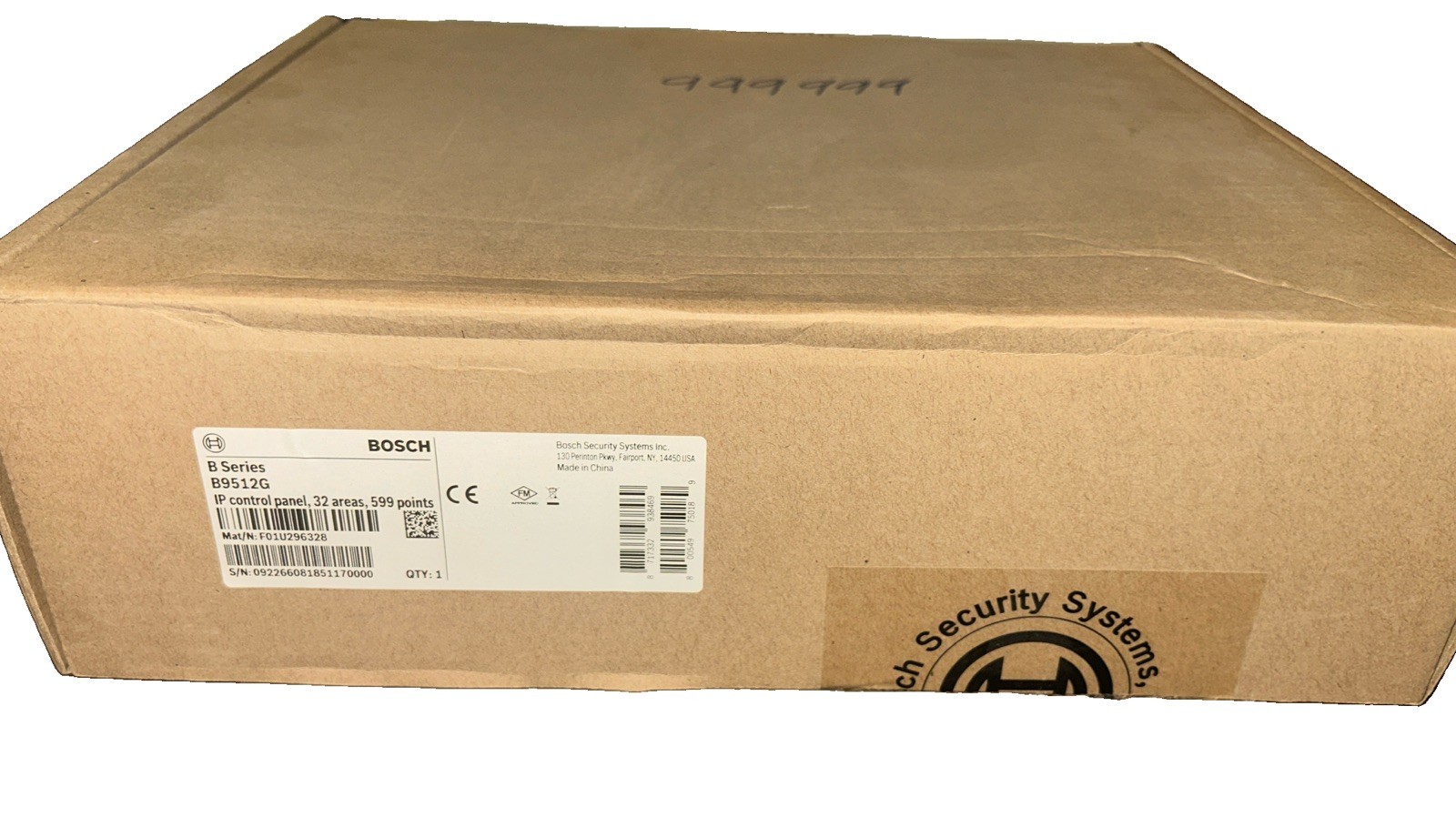 BOSCH B SERIES G SERIES B9512G IP CONTROL PANEL 32 AREAS 599 POINTS.