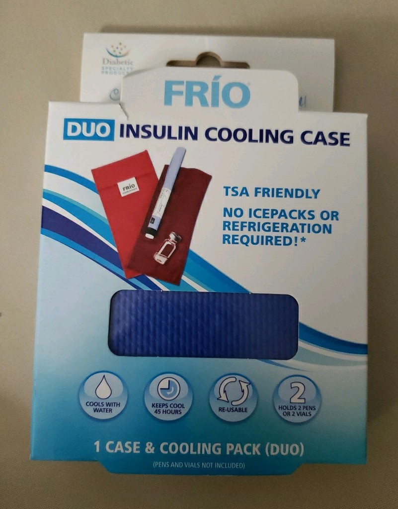 Frio Duo Insulin Cooling Case No Ice Packs Needed Reusable Compact Travel BLUE