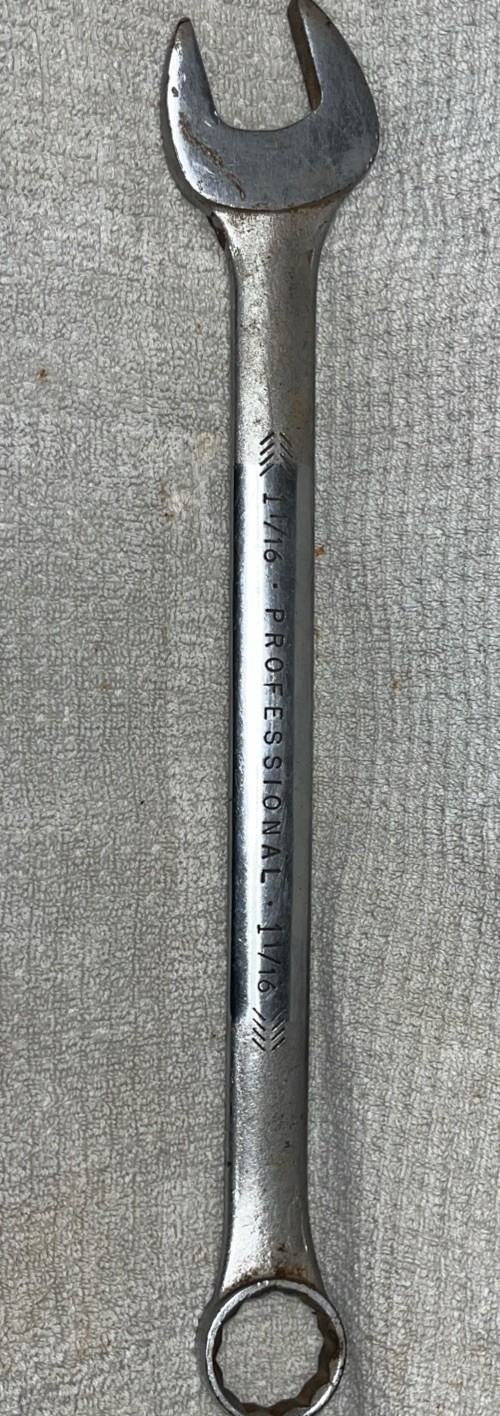 Vintage Proto 1234 Professional 1-1/16” Combination Wrench U.S.A. S&E