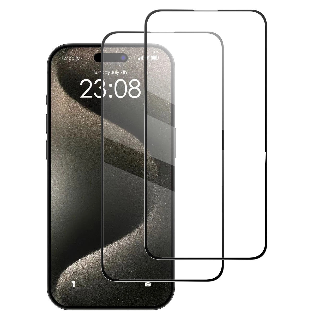 2PCS Apple Tempered Glass Protector Suitable For IPhone 13 14 15 16 Pro Plus Max