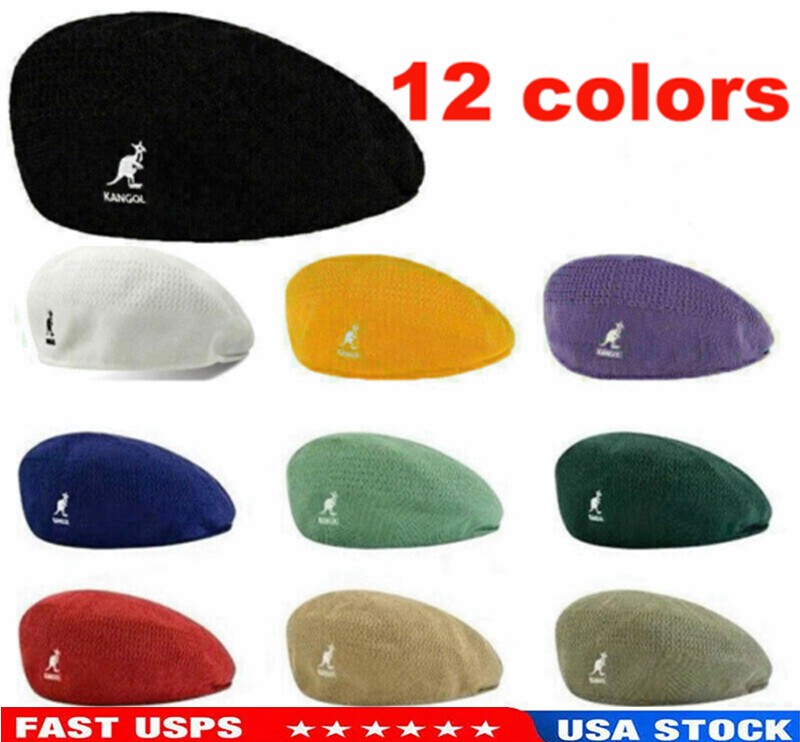 Kangol Breathable Beret Hat Summer Newsboy Woven Flat Caps Casual Men Women NEW