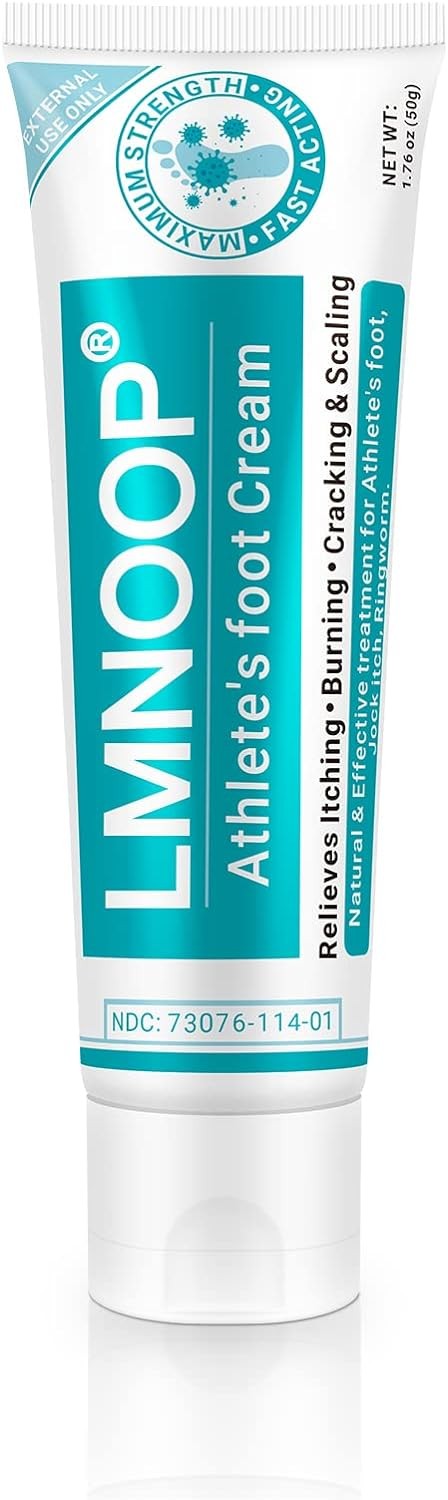 Athletes Foot Treatment Cream, Maximum Strength for 1.76 Ounce (50g)