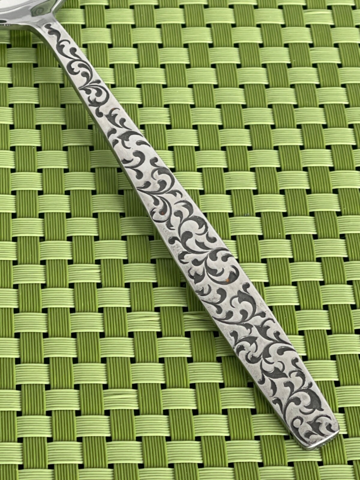 Unknown Manufacturer CORSICAN Stainless Textured Handle Flatware CHOICE B117G