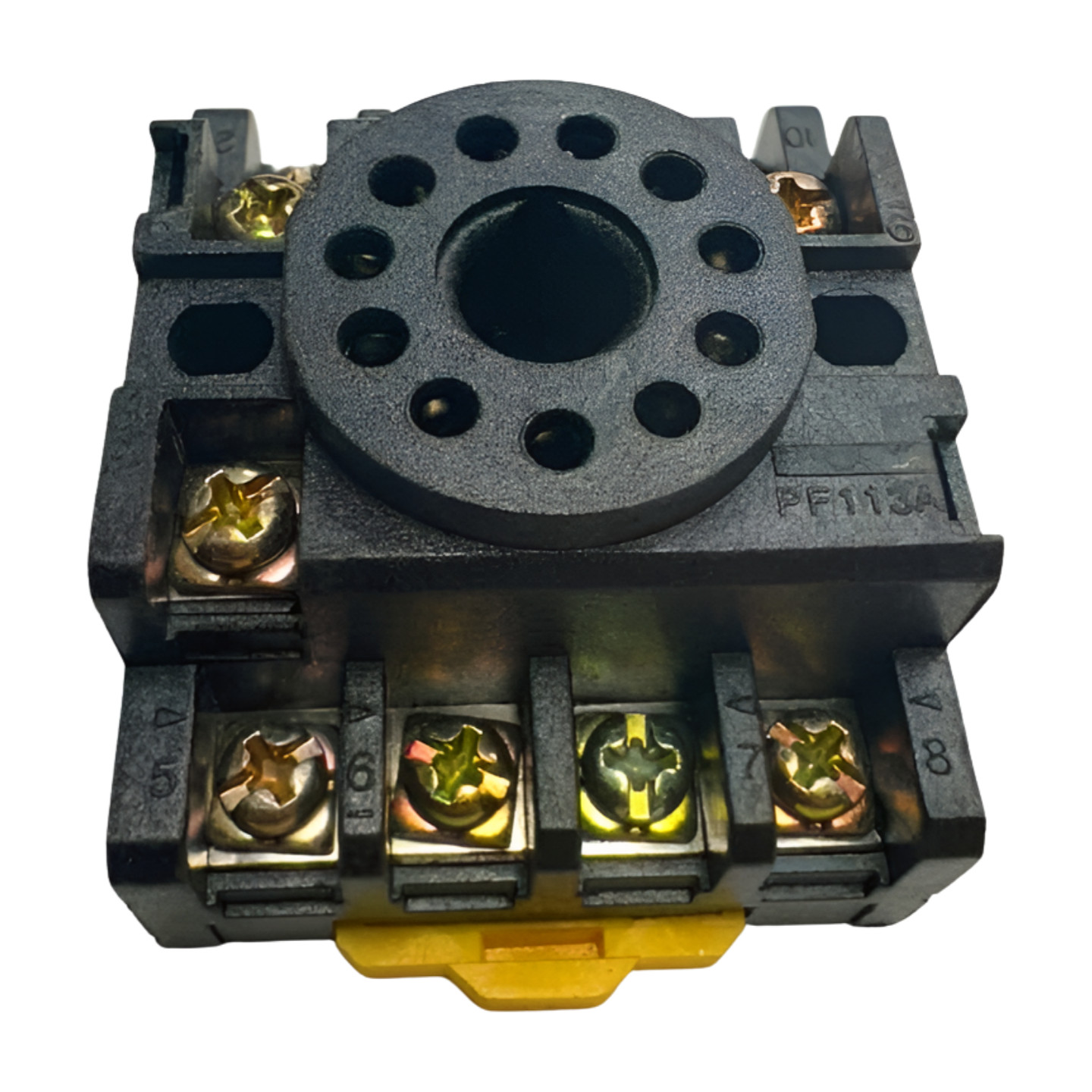 ACI 115904 Cube Relay Socket Base 11-Pin, PF113A, E186212, 2-M4X30