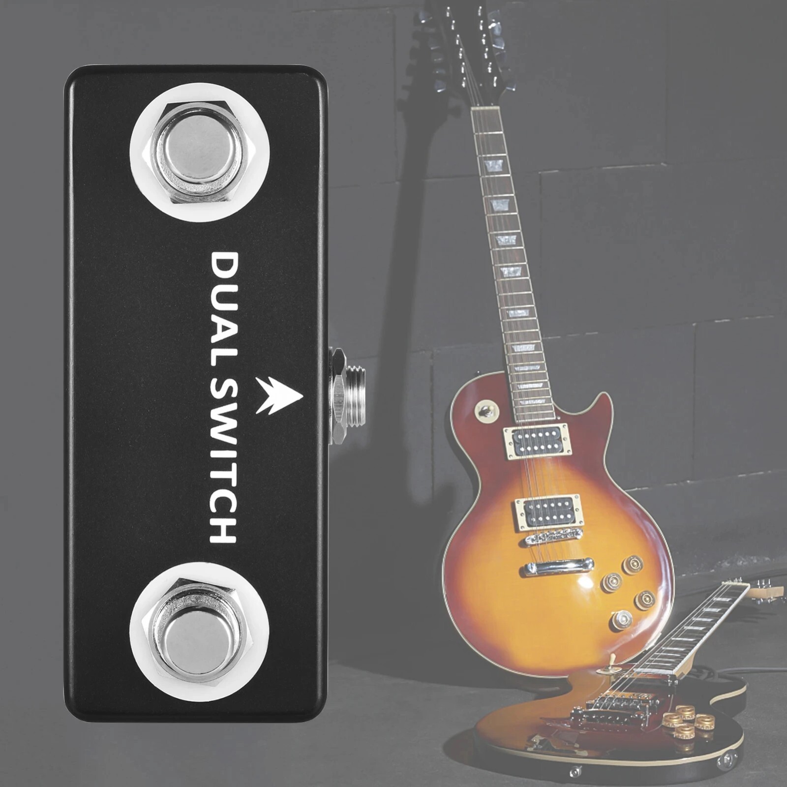 Compact Dual Momentary Footswitch Effects Pedal for Electric Guitar