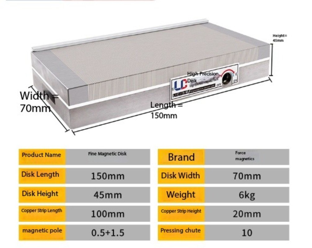 High-Precision Flat-Plate Magnetic Disk Spark Erosion Machine Suction Cup
