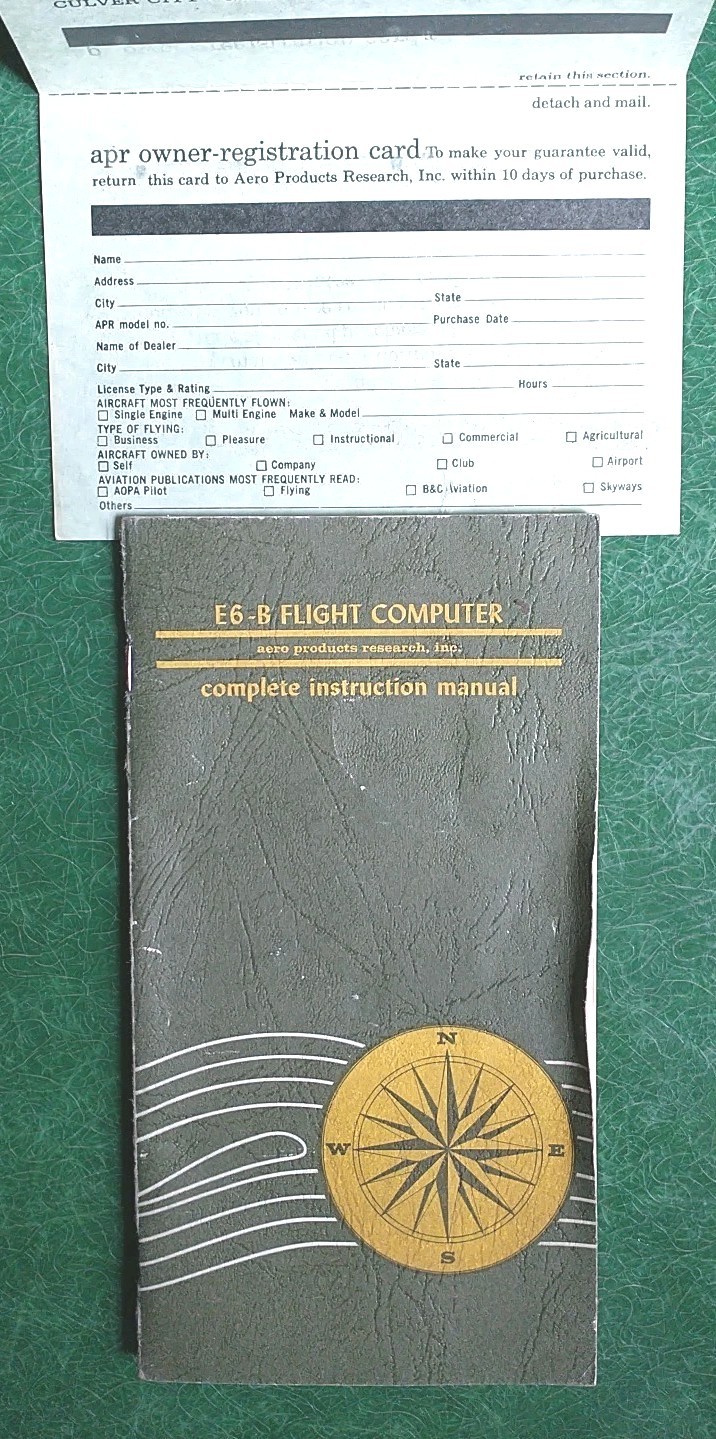 Aero Products Private Pilot Complete Programmed Course 1968 + Flight Computer