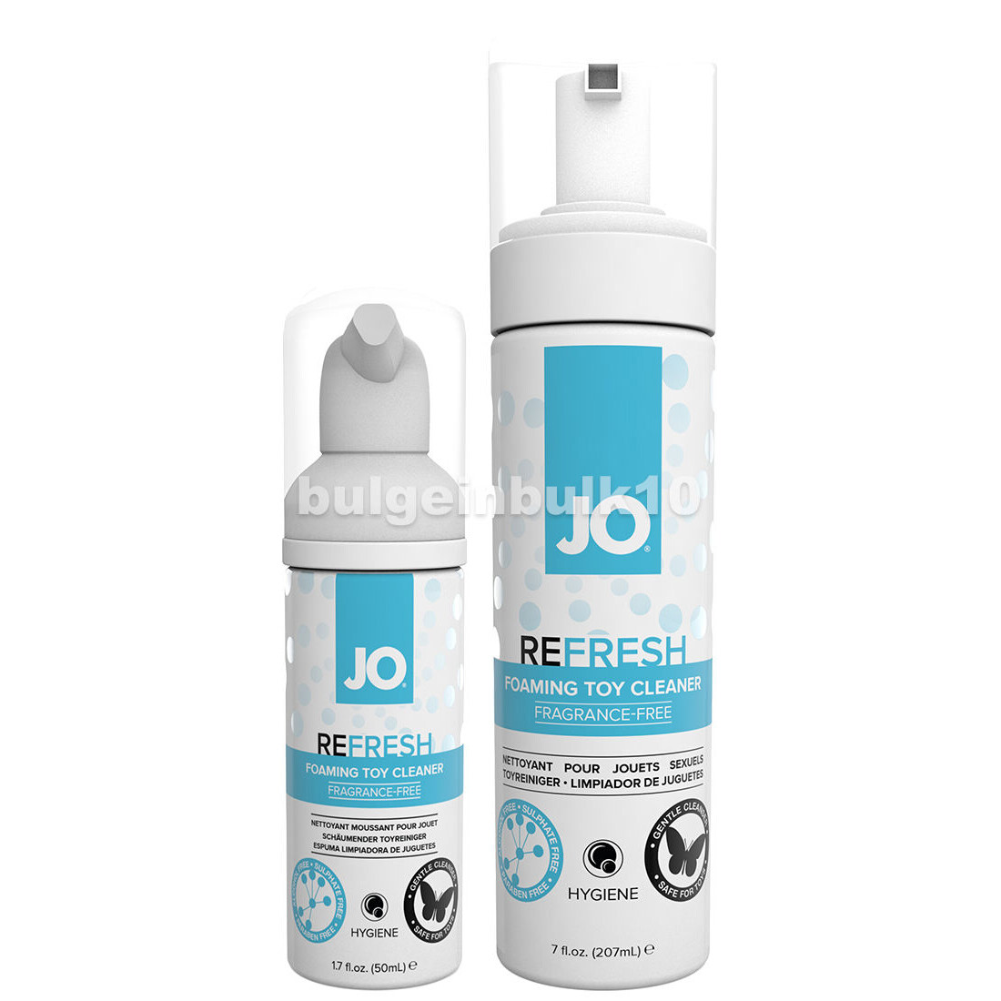 System JO Refresh Foaming Toy Cleaner Fragrance Free Hygiene Lubricant